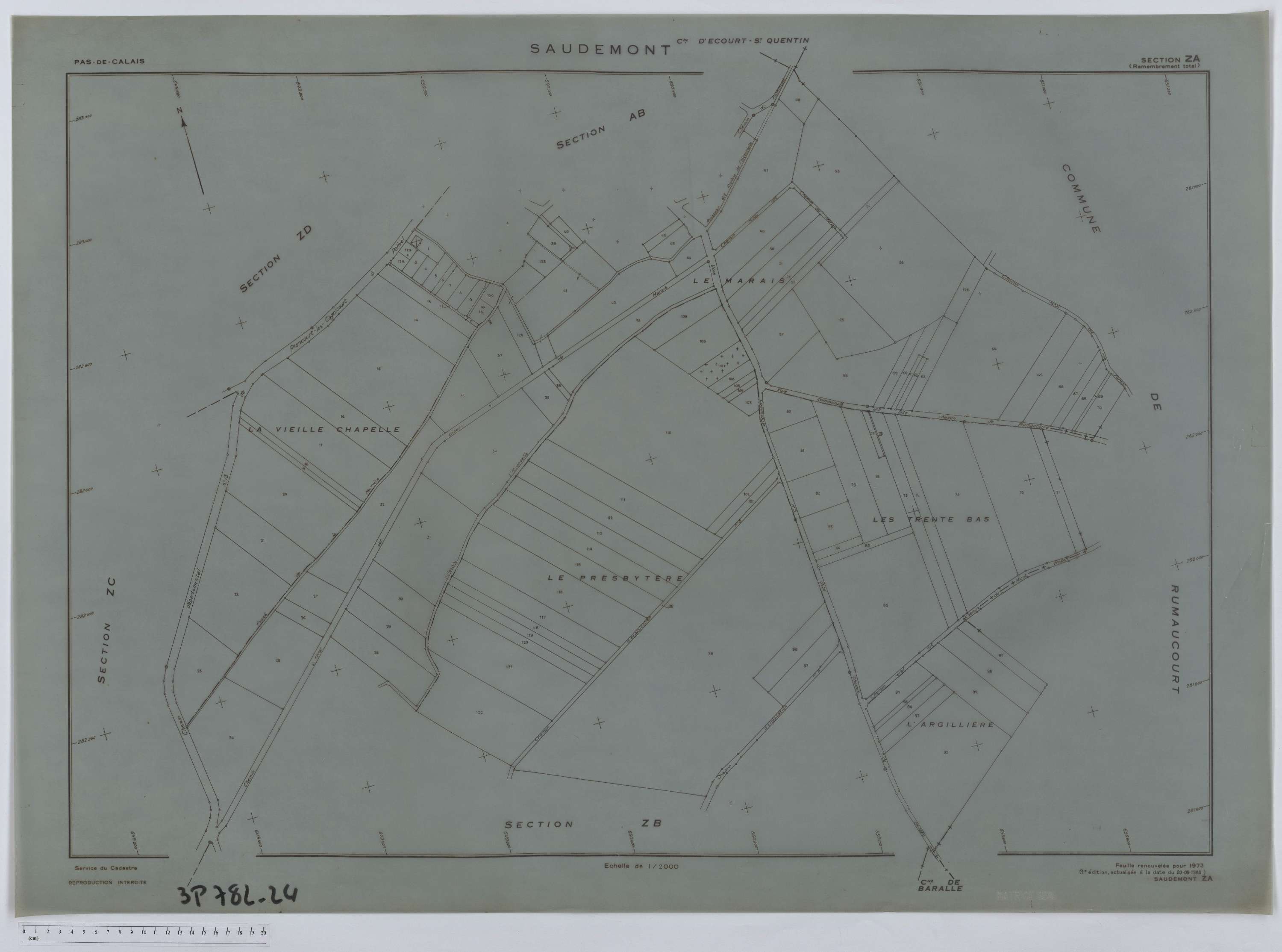 Saudemont - Section ZA.