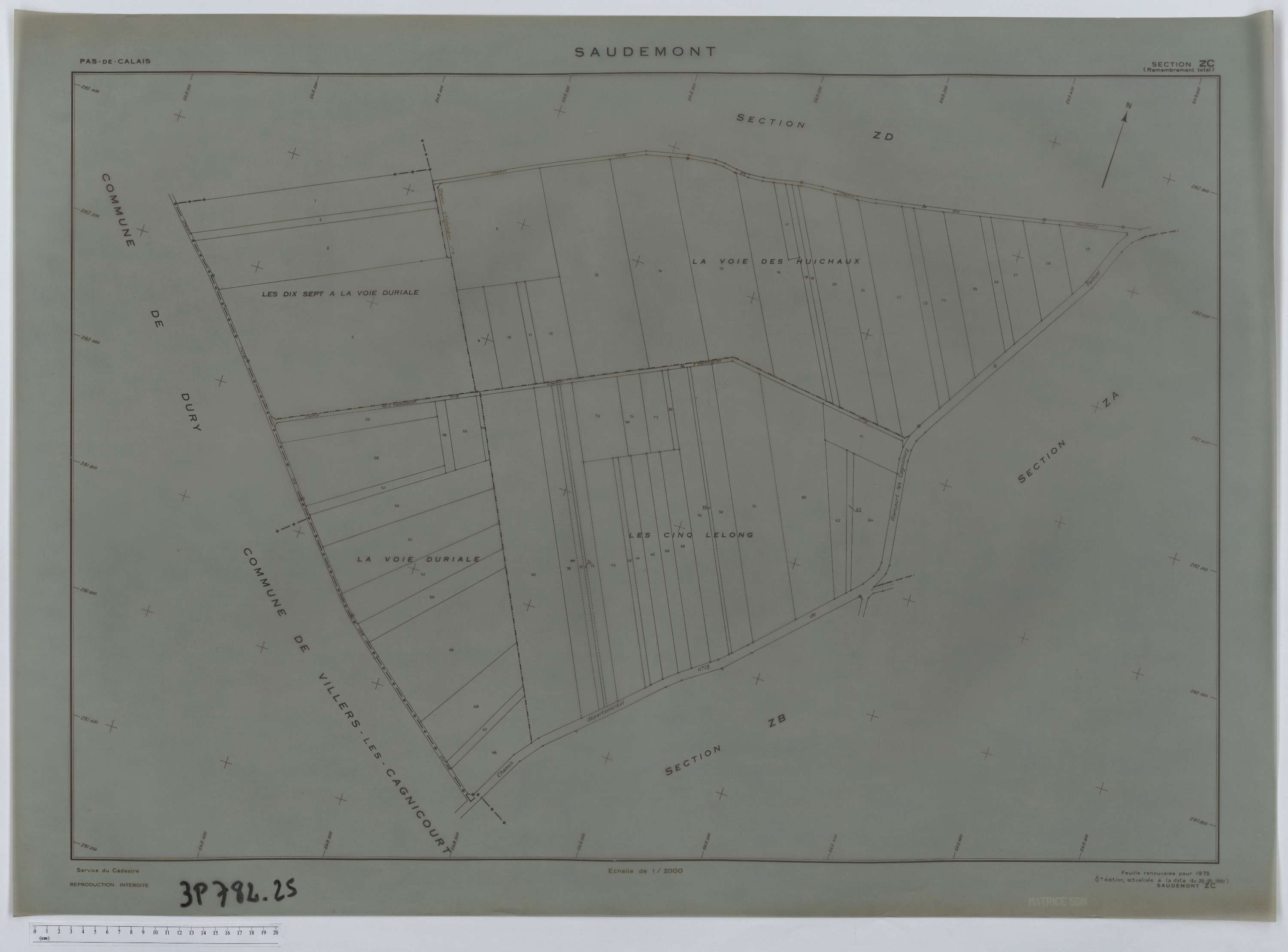 Saudemont - Section ZC.