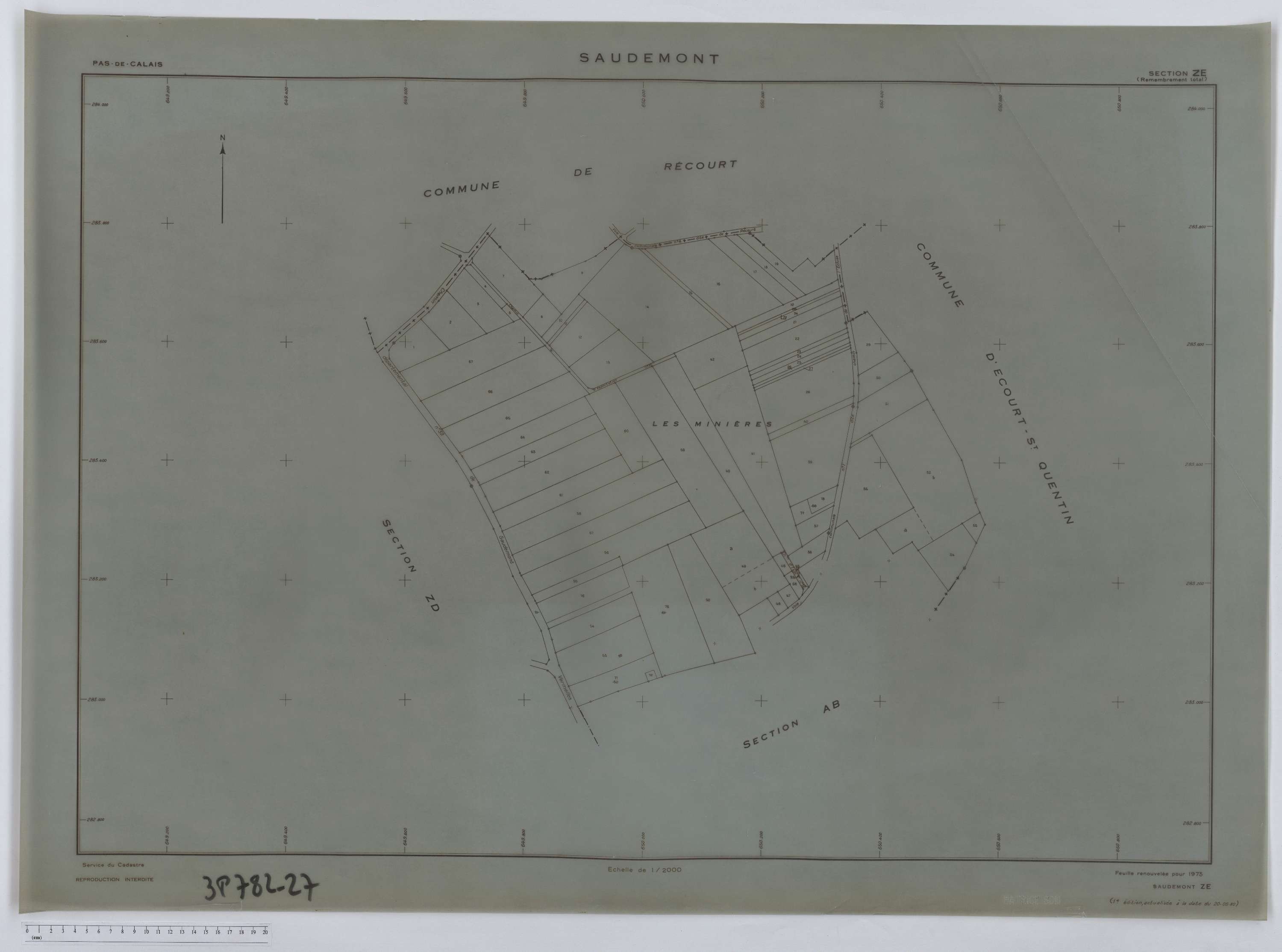 Saudemont - Section ZE.