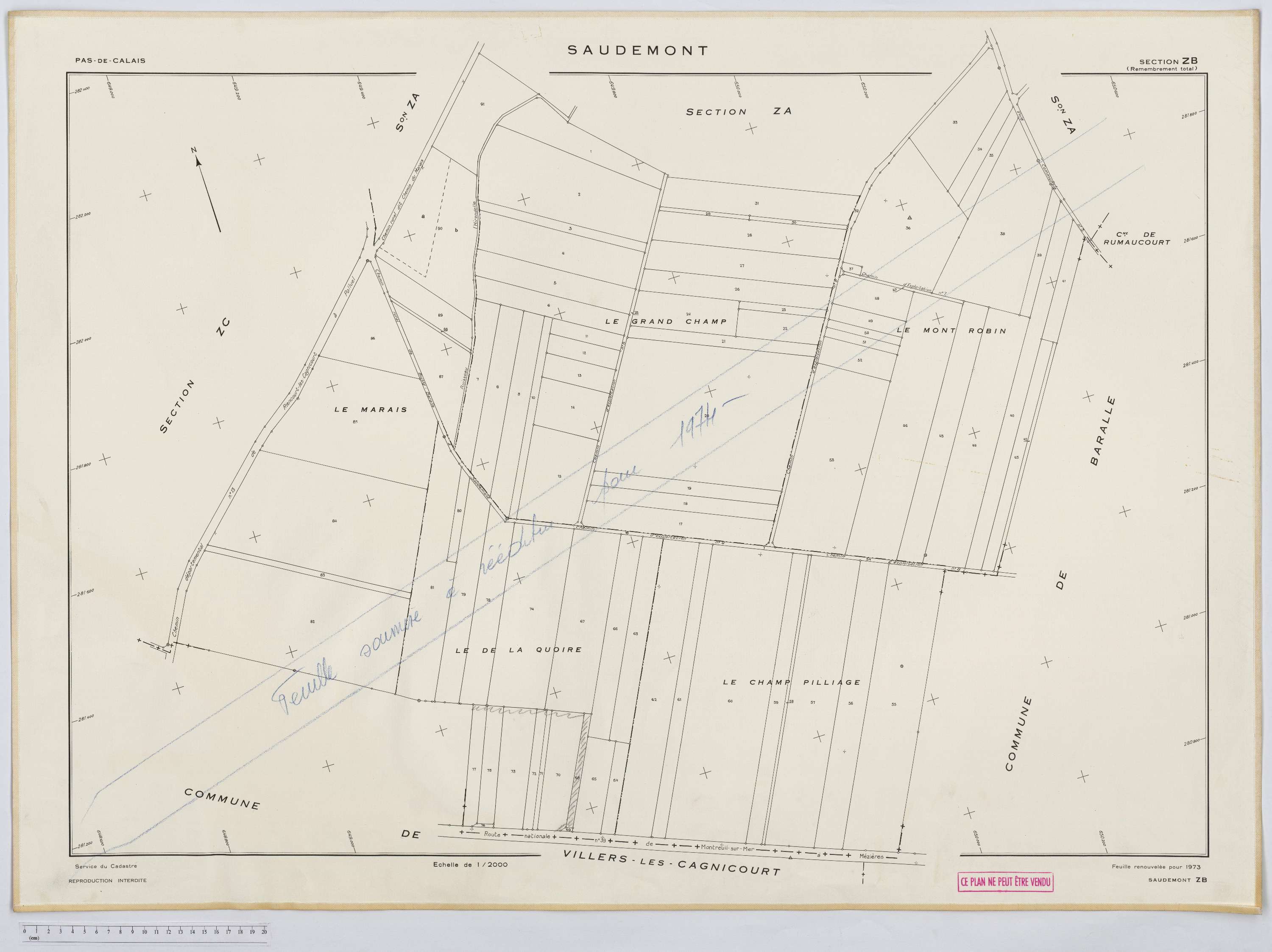 Saudemont - Section ZB.