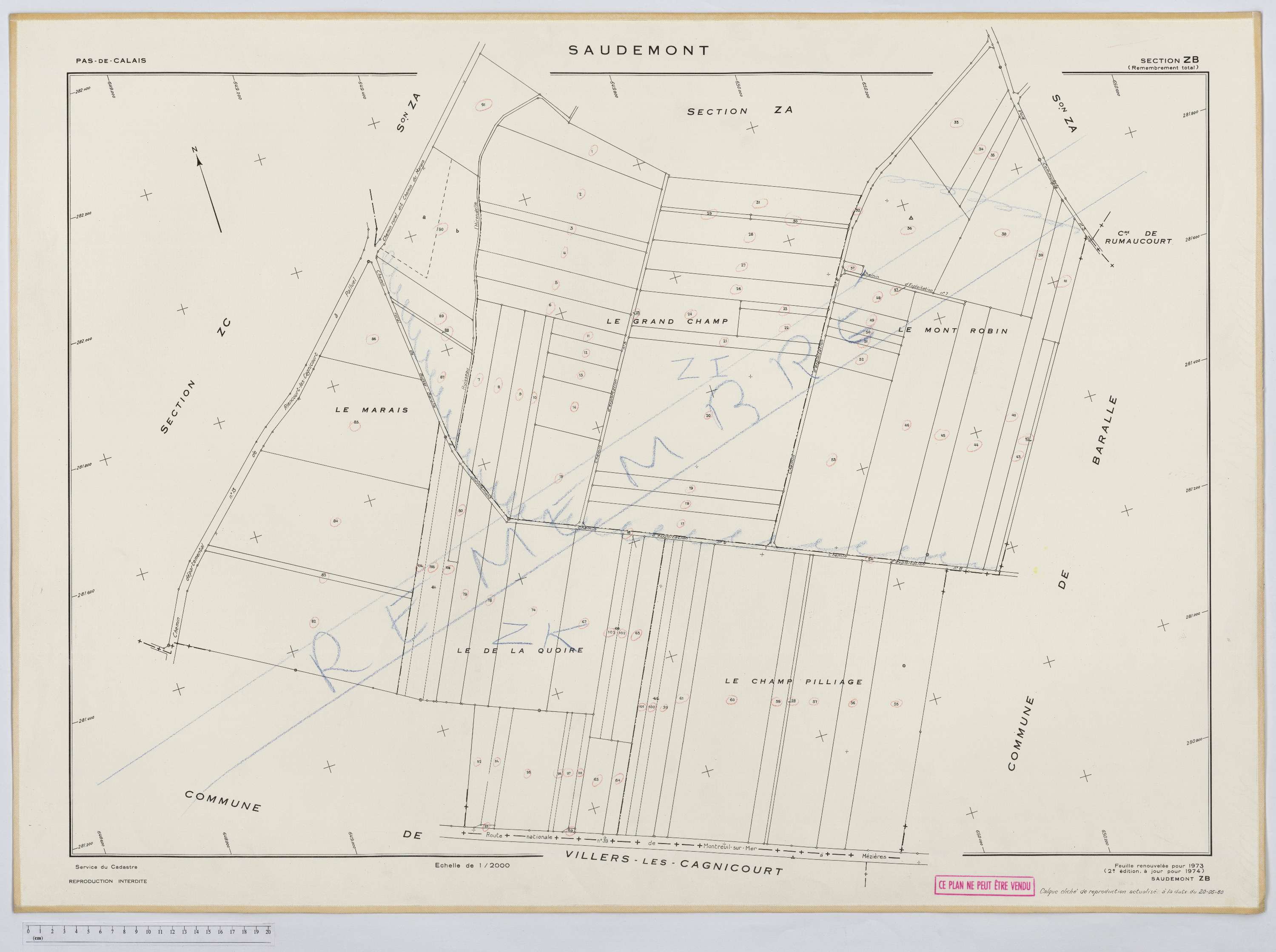 Saudemont - Section ZB.