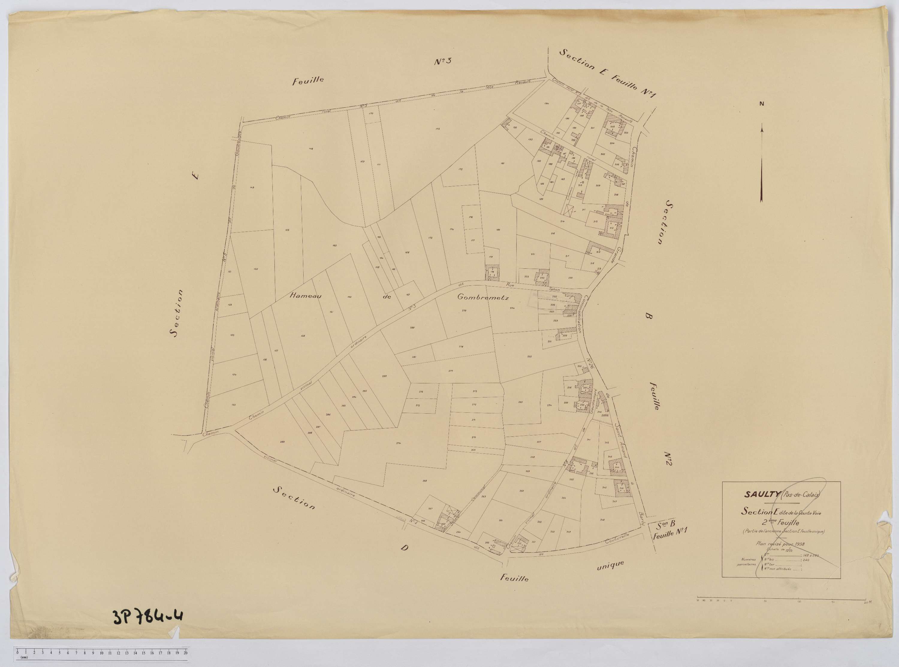 Saulty - Section E, feuille 2.