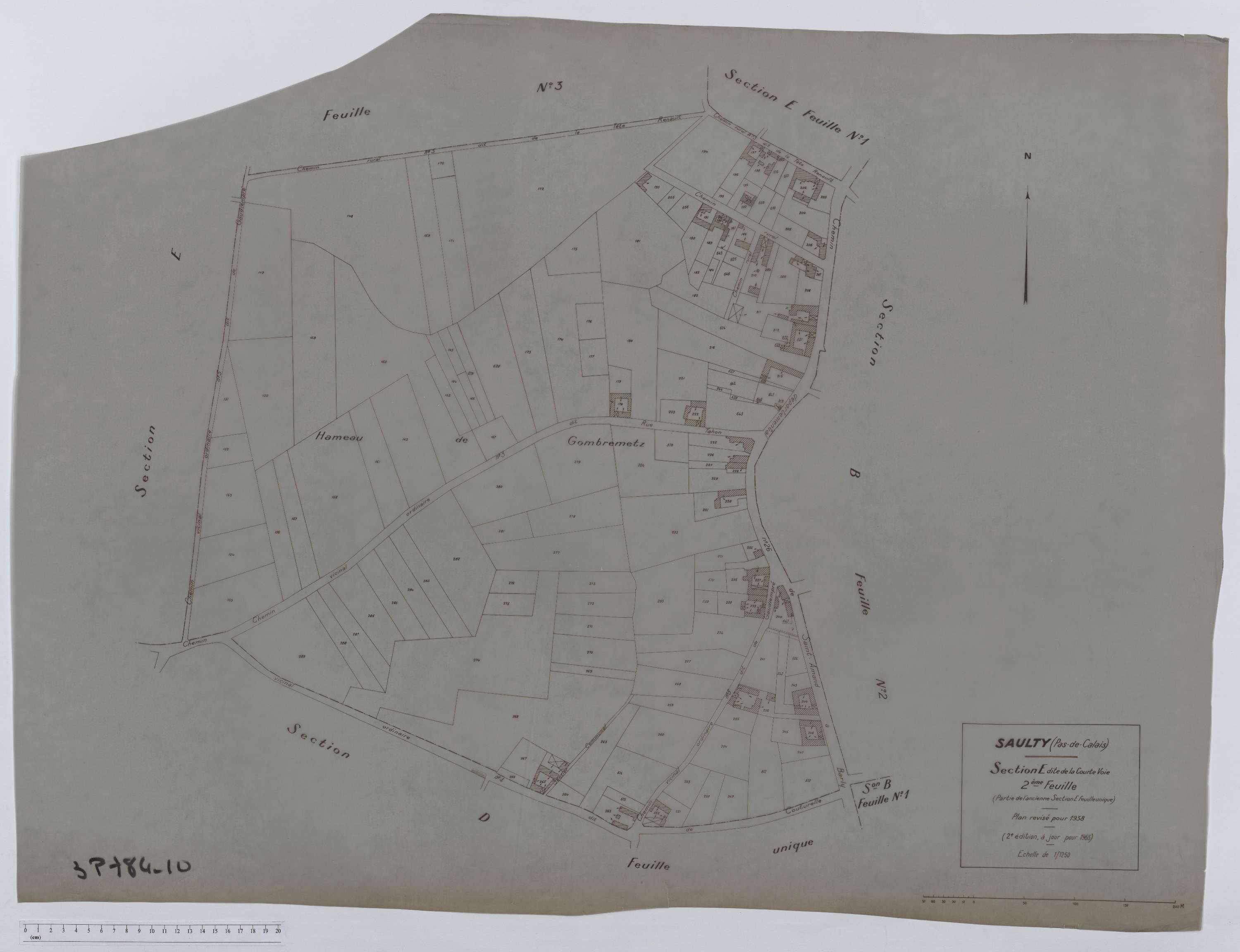 Saulty - Section E, feuille 2.