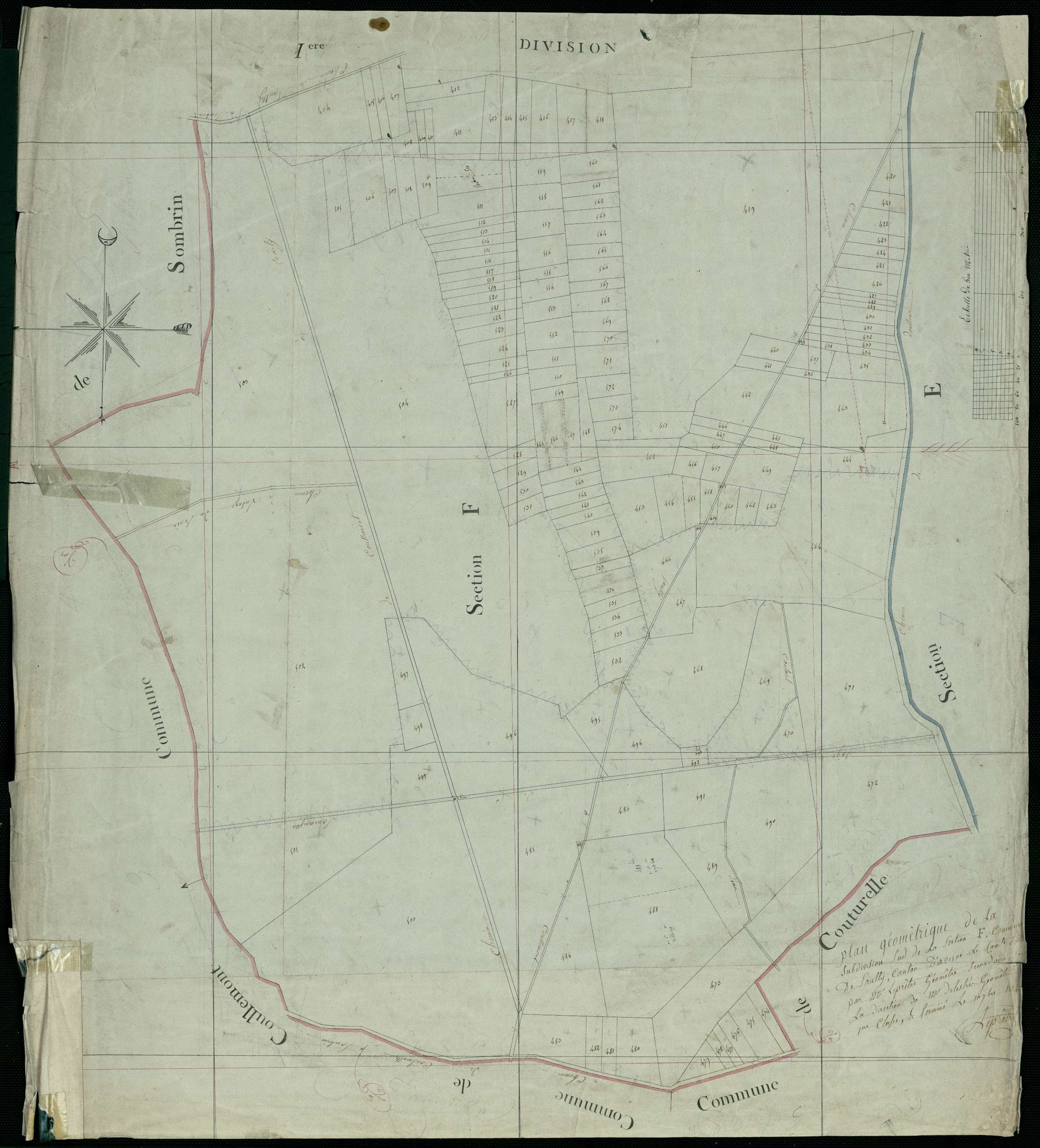 Saulty - Section F, 2e feuille