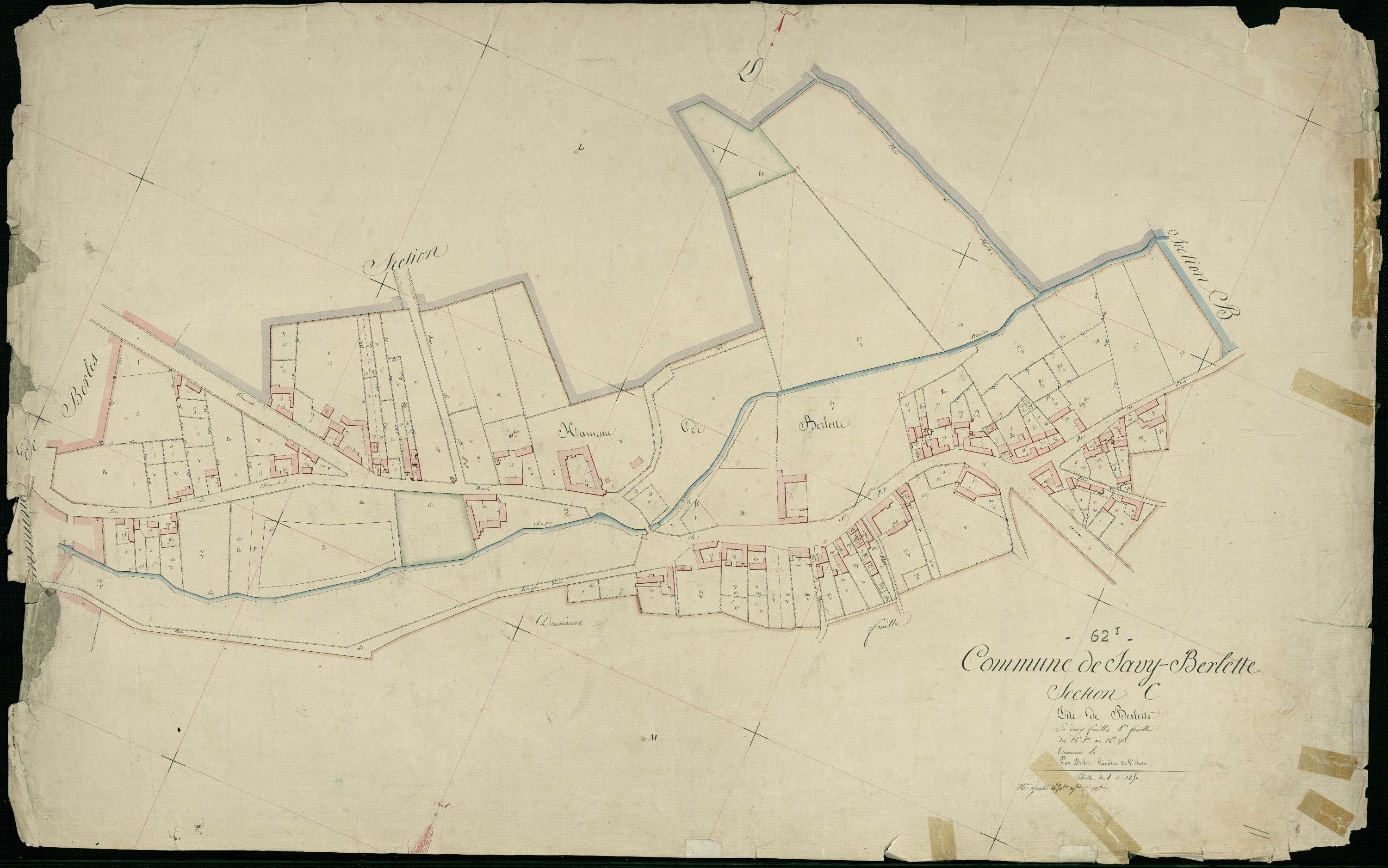 Savy-Berlette - Section C, 1re feuille