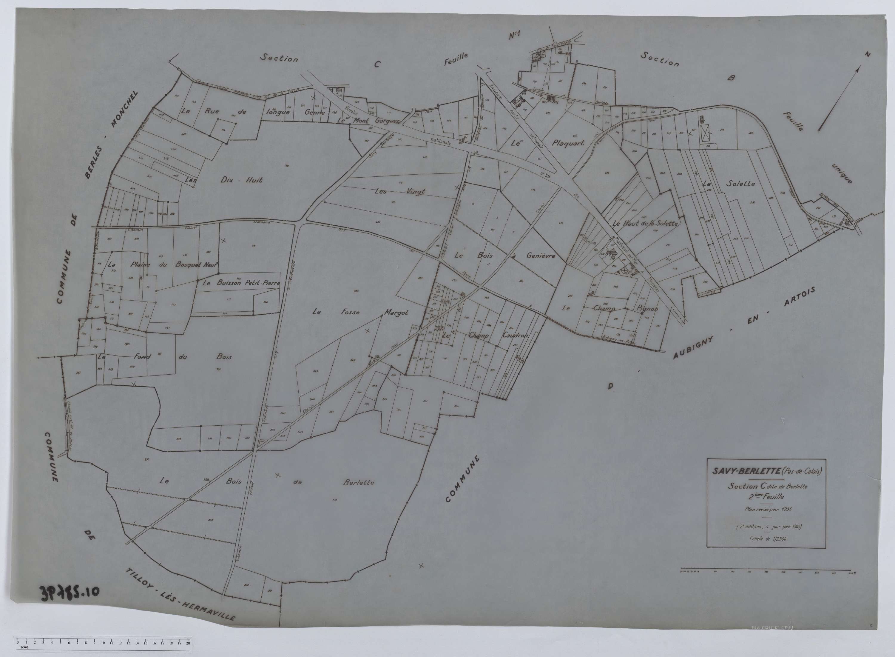 Savy-Berlette - Section C, feuille 2.