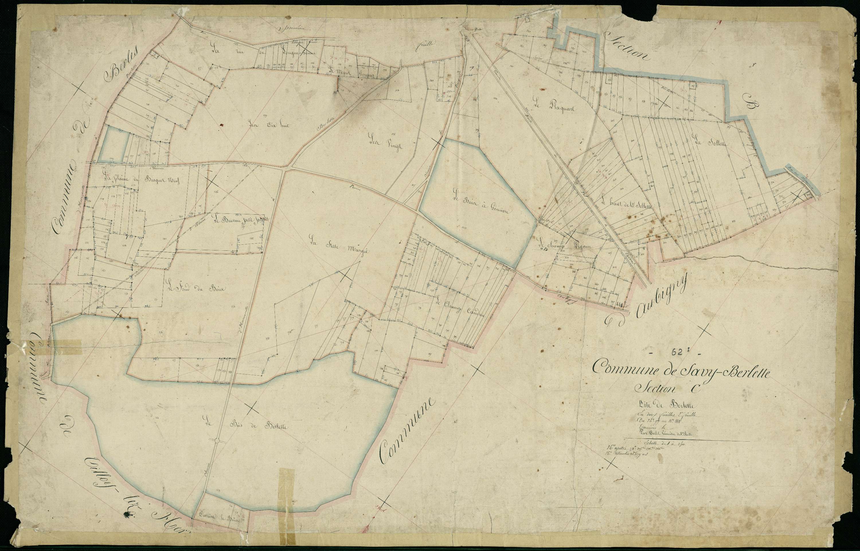 Savy-Berlette - Section C, 2e feuille