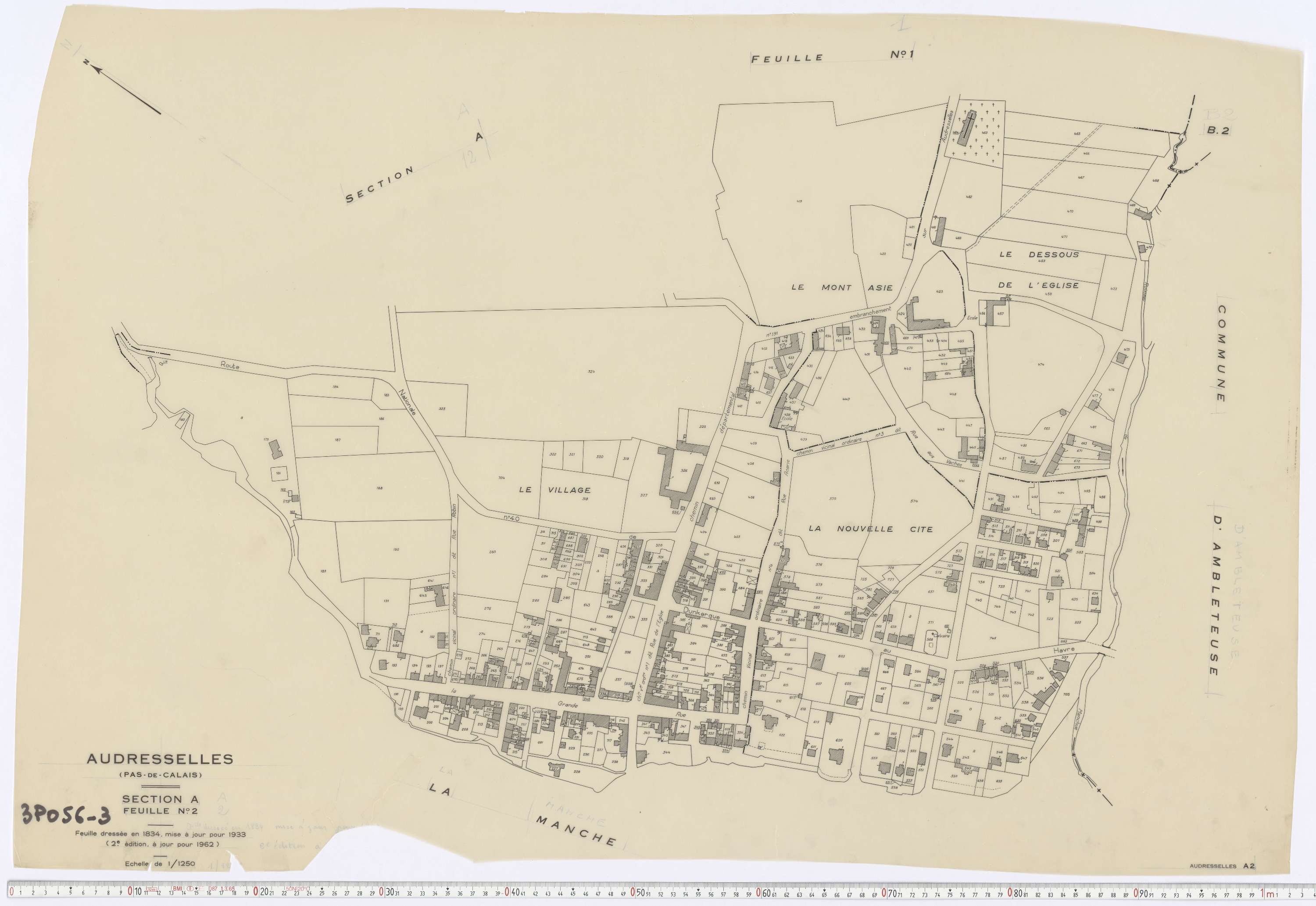 Selles - Section A, feuille 2.