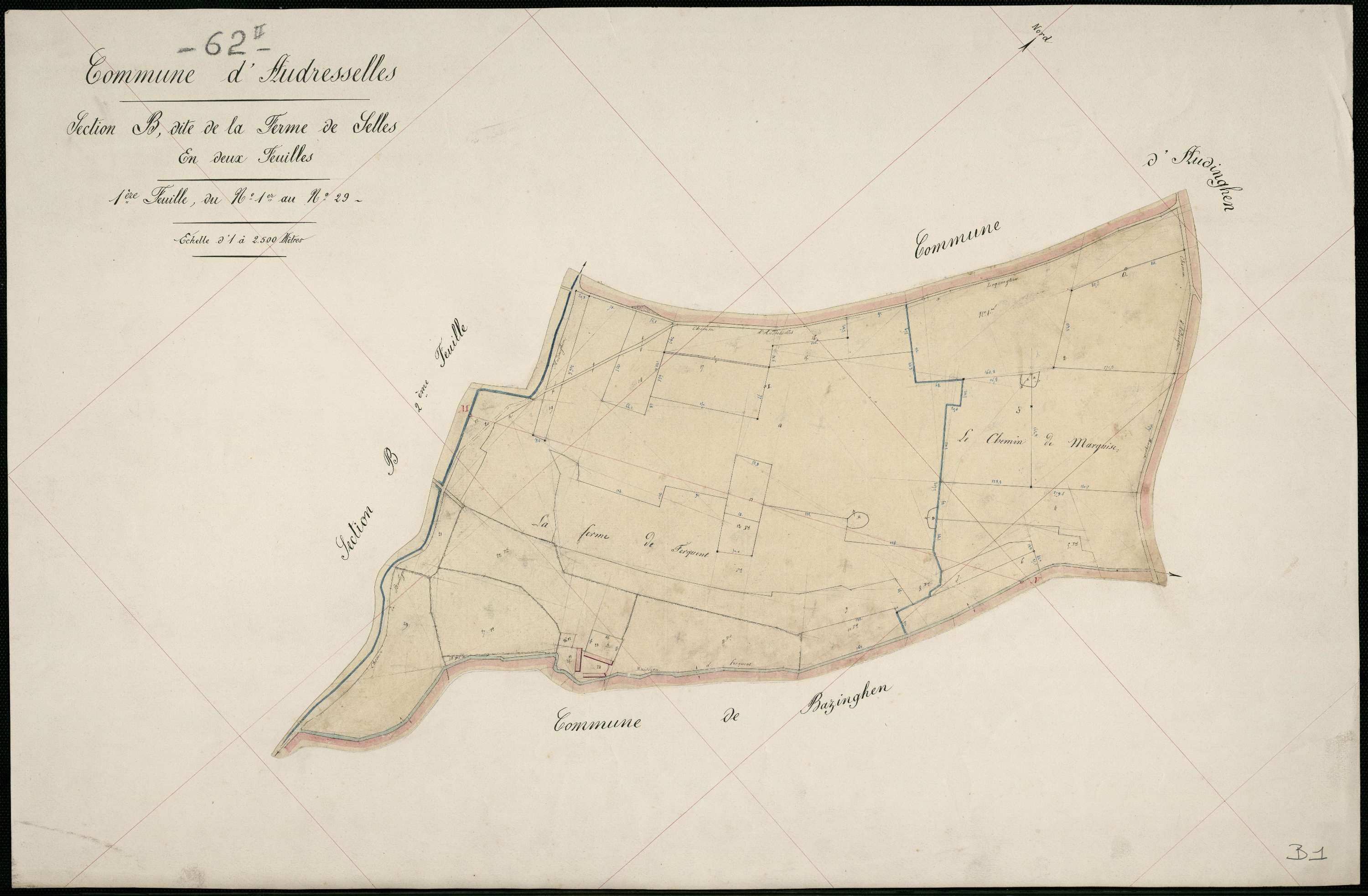 Selles - Section B, 1re feuille