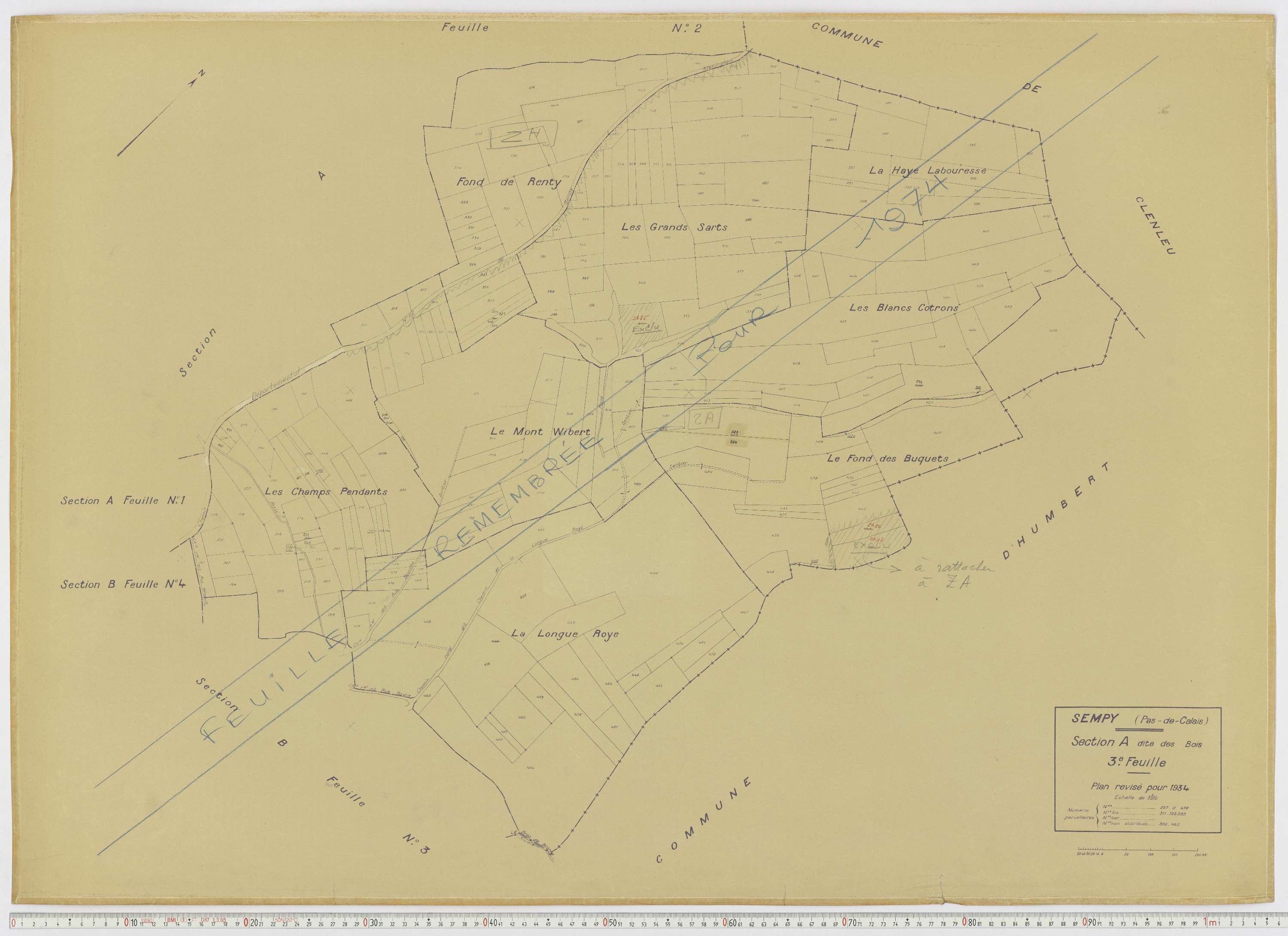 Sempy - Section A, feuille 3.
