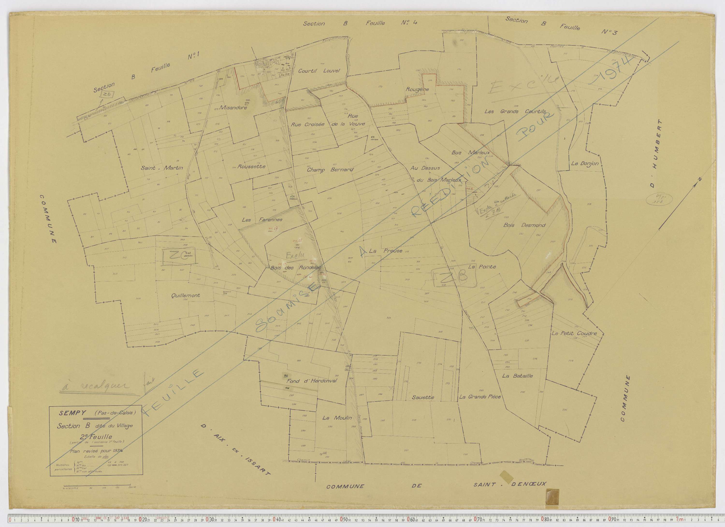 Sempy - Section B, feuille 2.