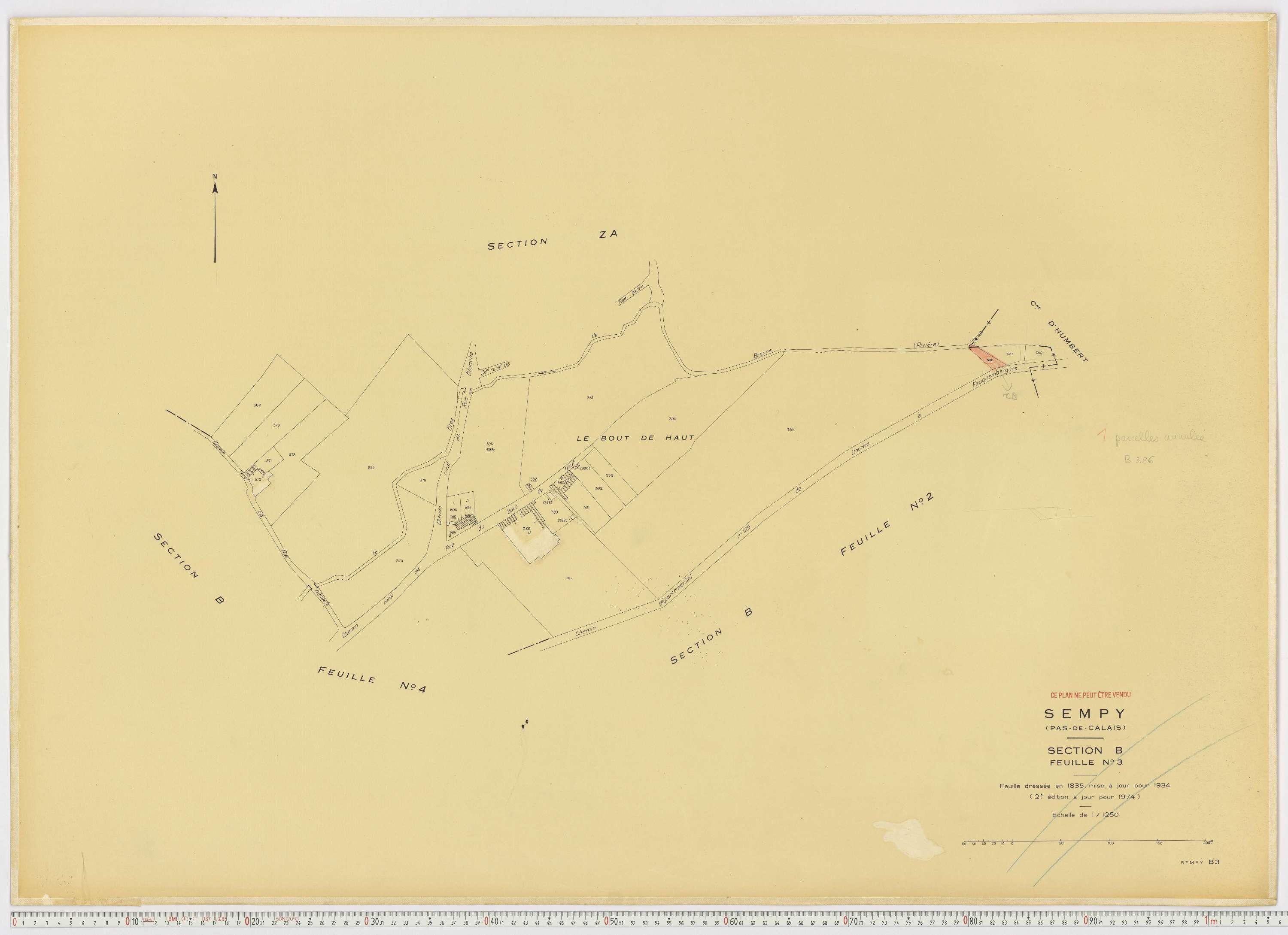 Sempy - Section B, feuille 3.