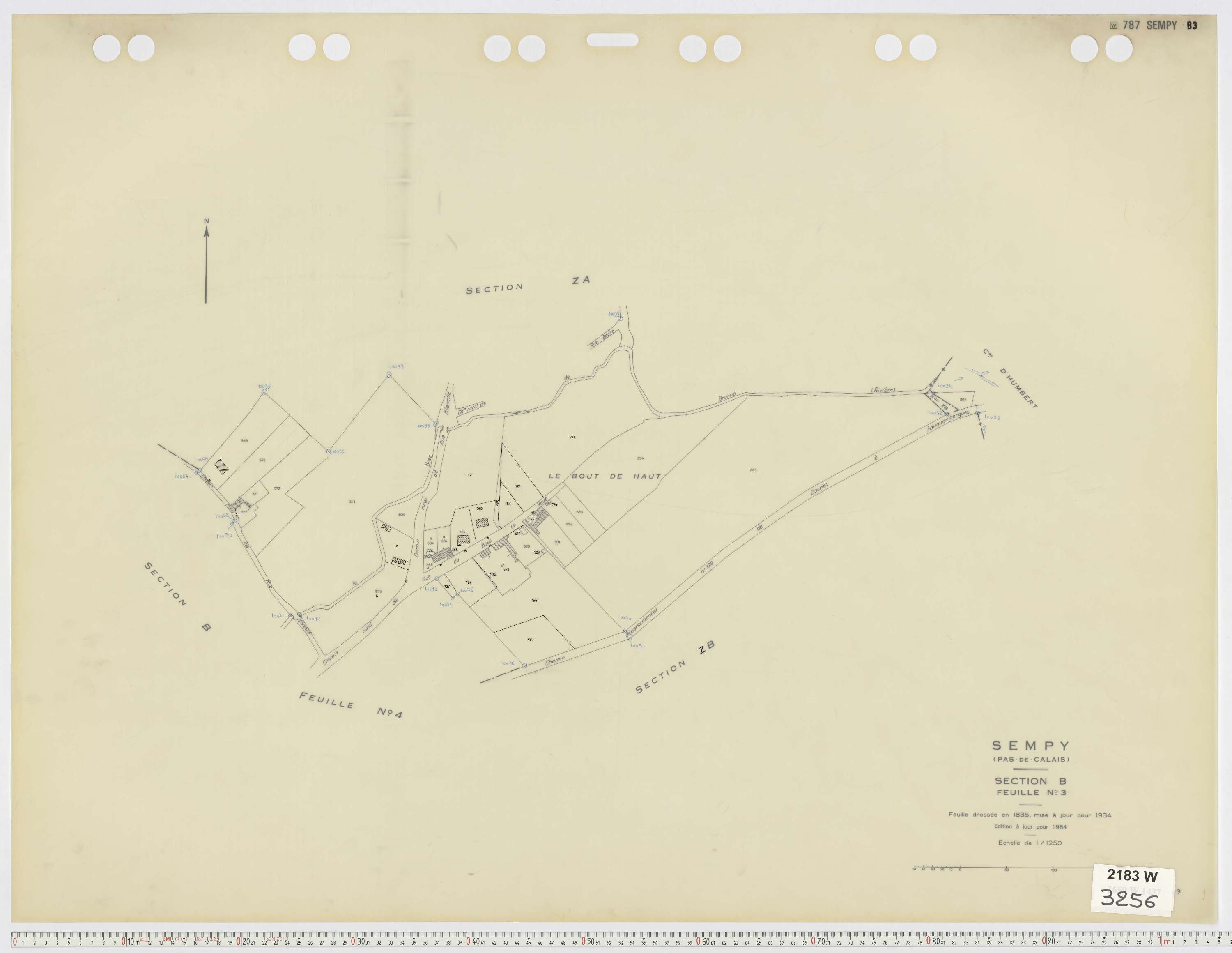 Sempy - Section B, feuille 3.