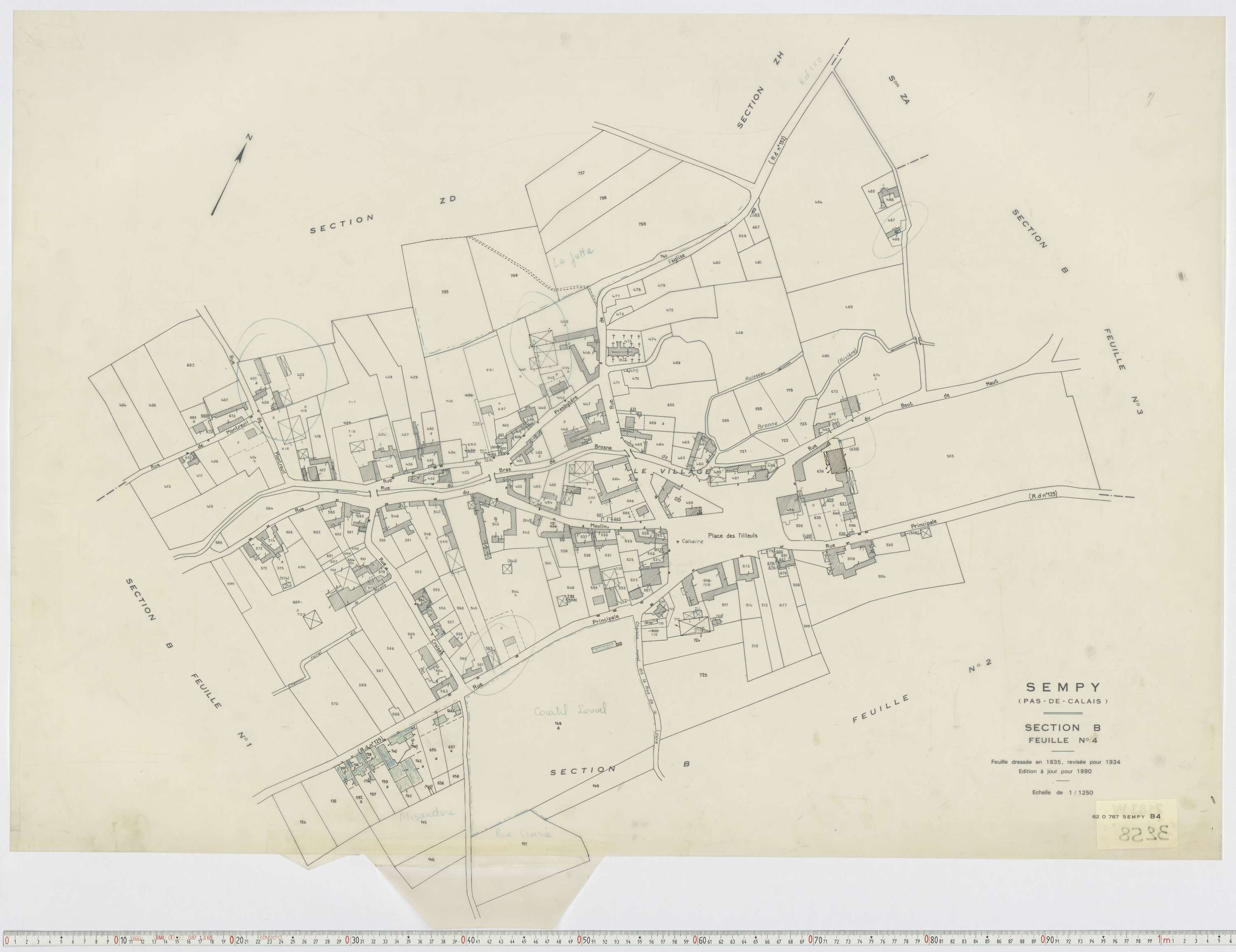 Sempy - Section B, feuille 4.