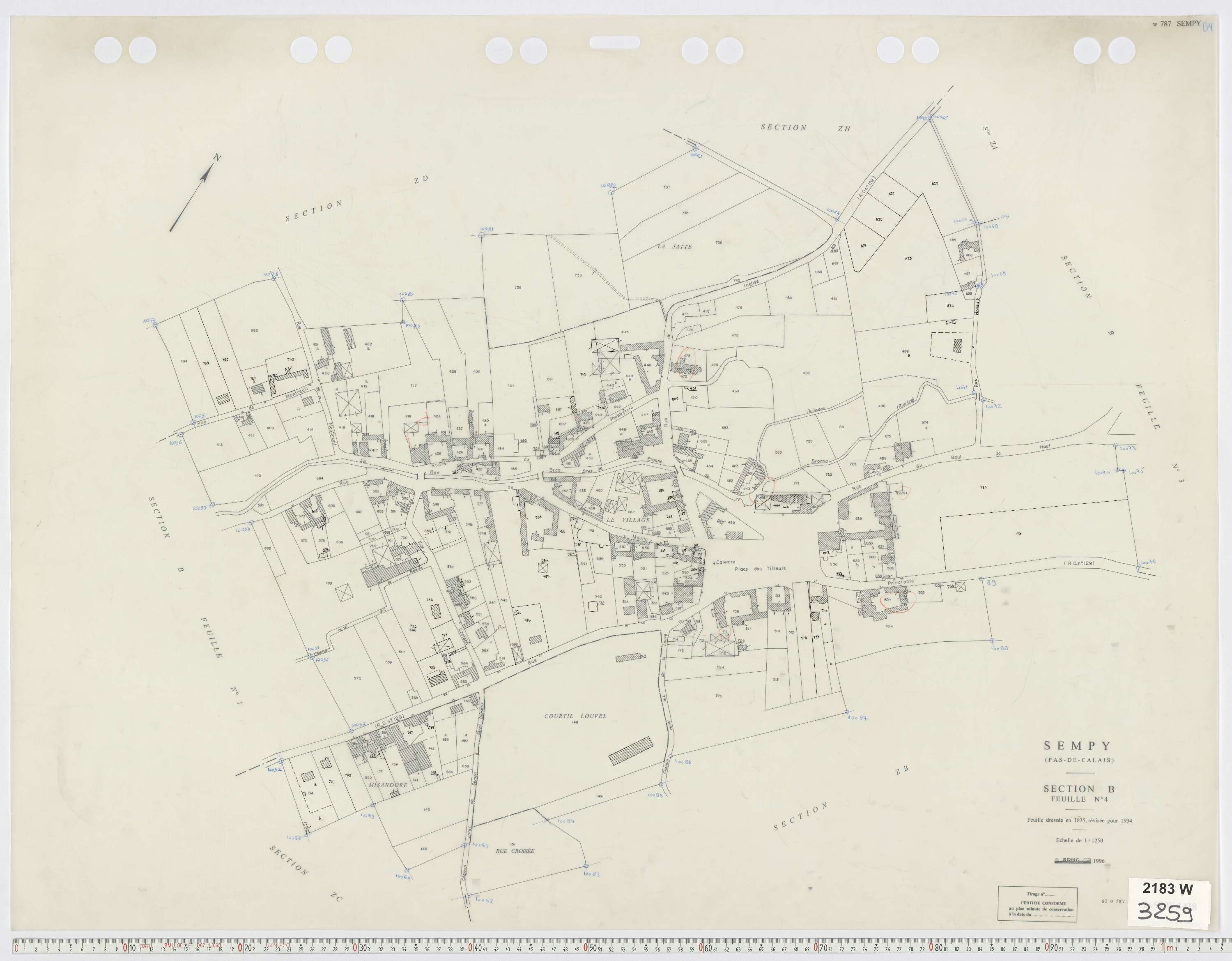 Sempy - Section B, feuille 4.
