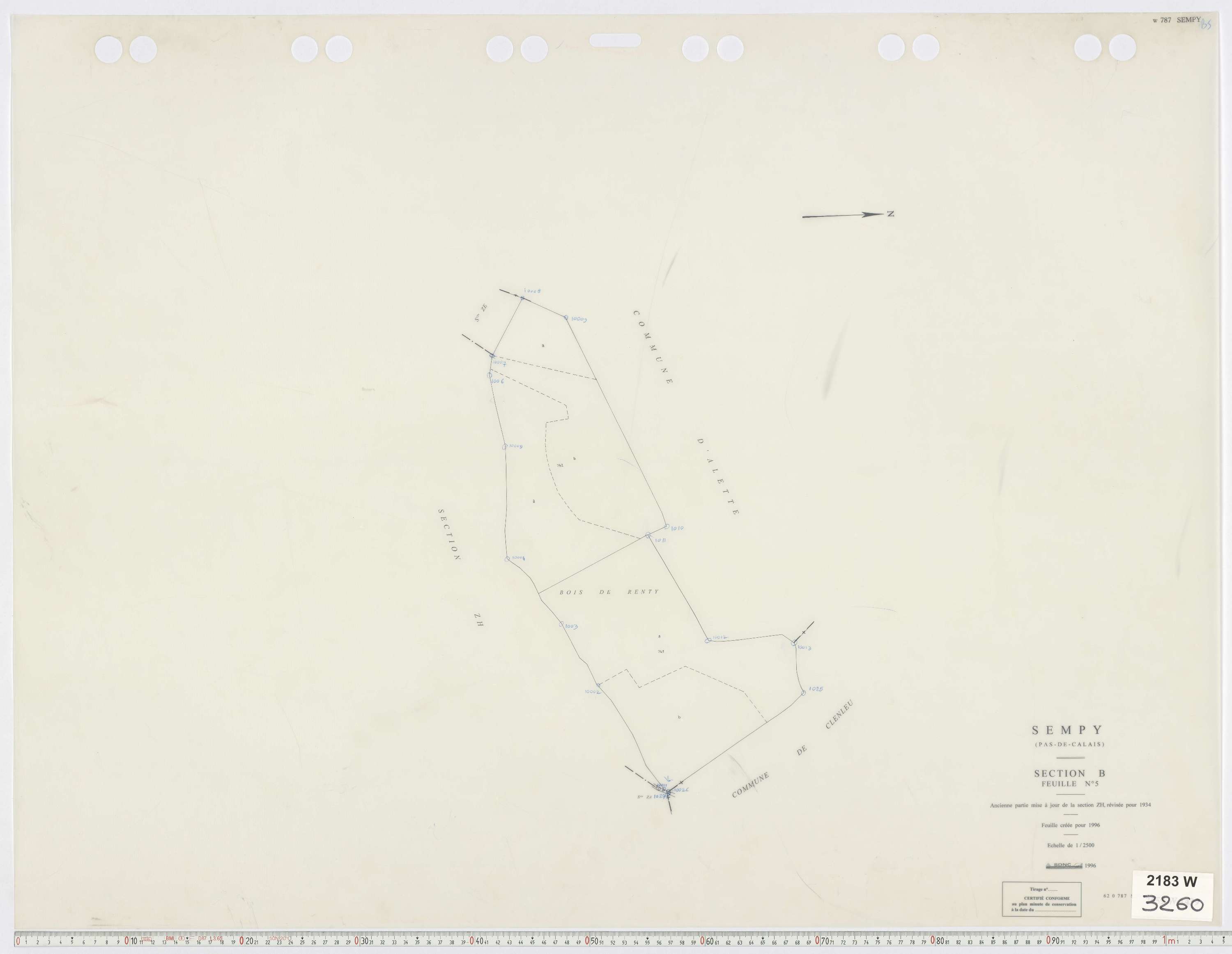 Sempy - Section B, feuille 5.