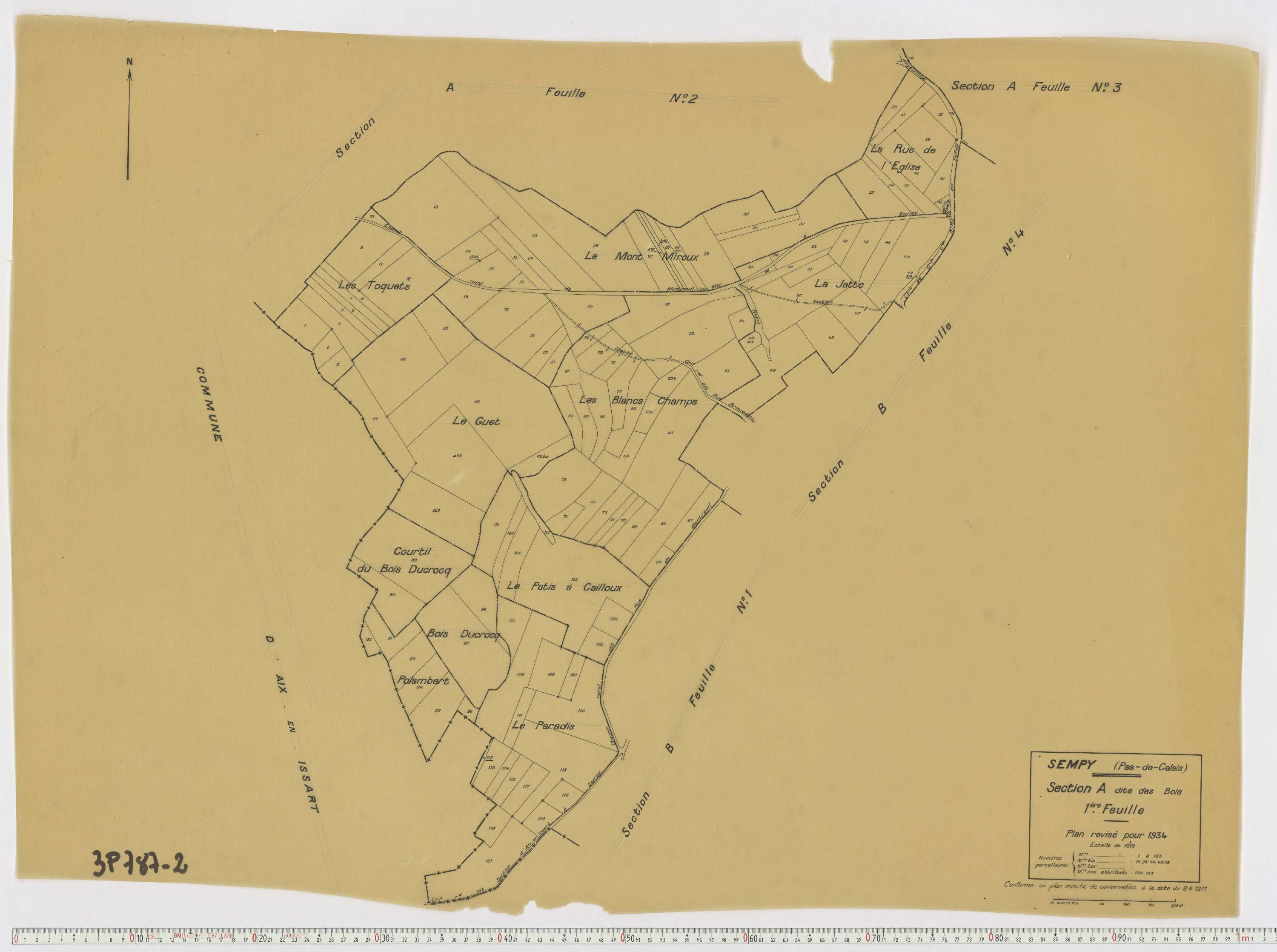 Sempy - Section A, feuille 1.