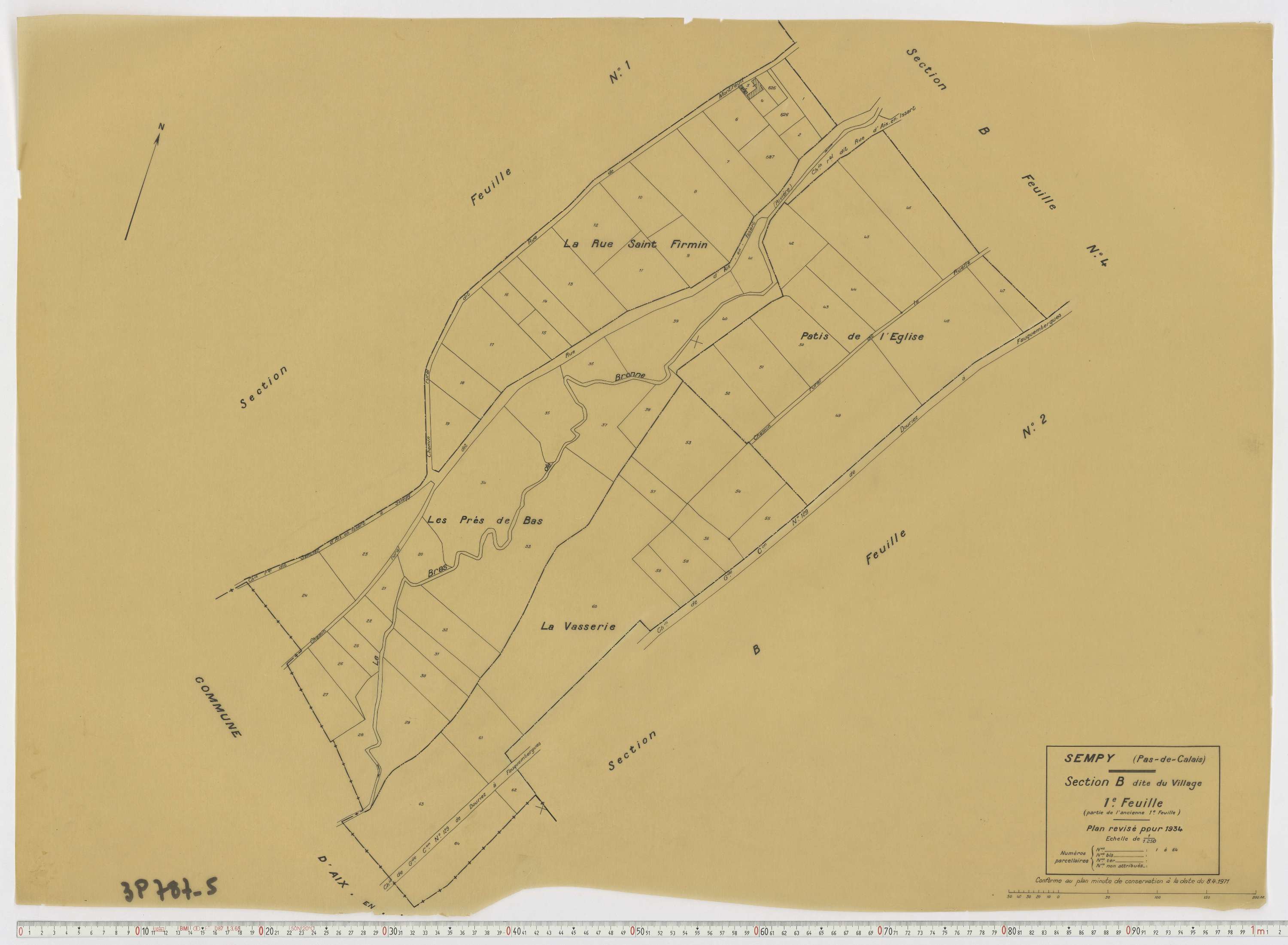 Sempy - Section B, feuille 1.