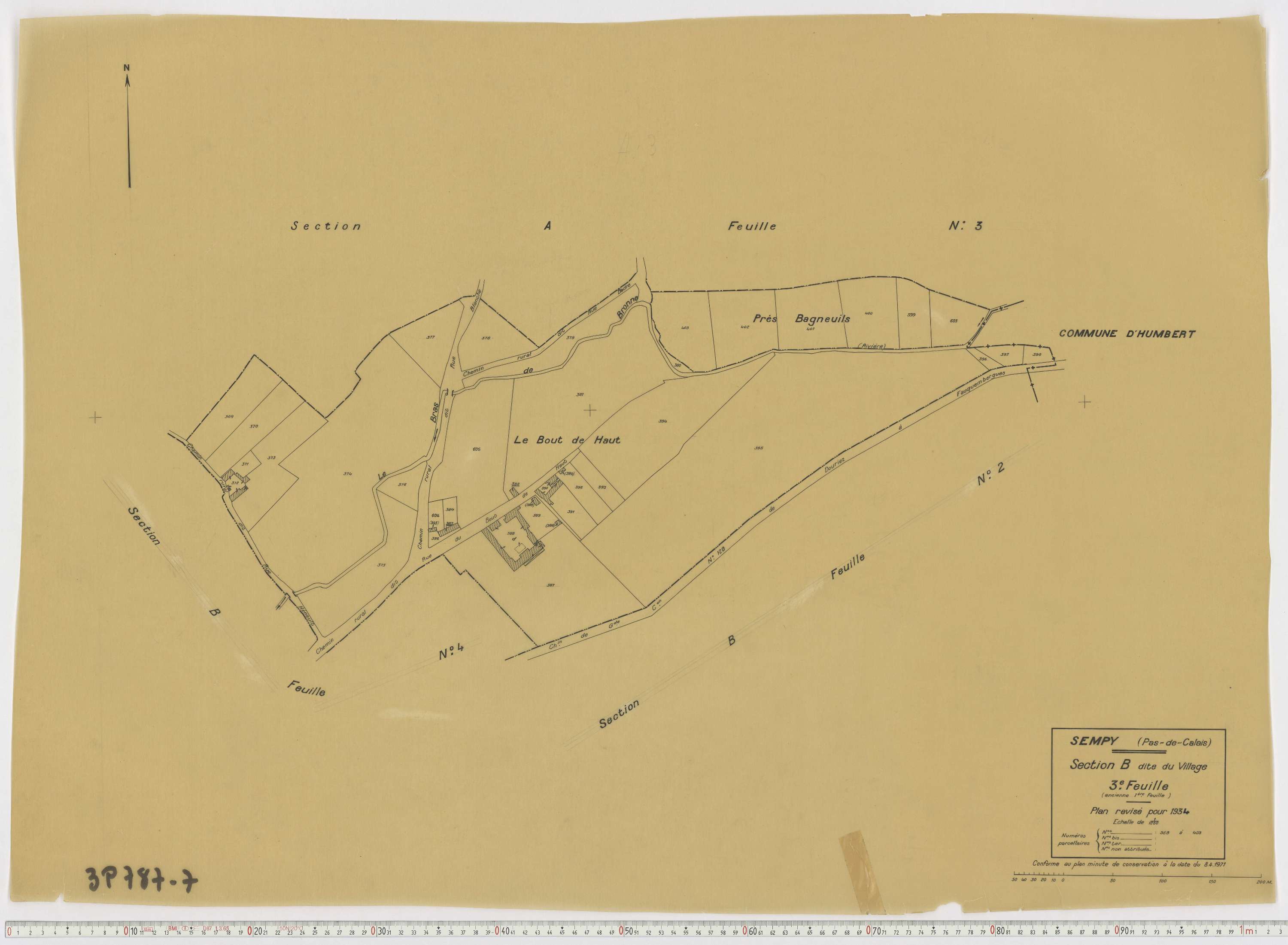 Sempy - Section B, feuille 3.