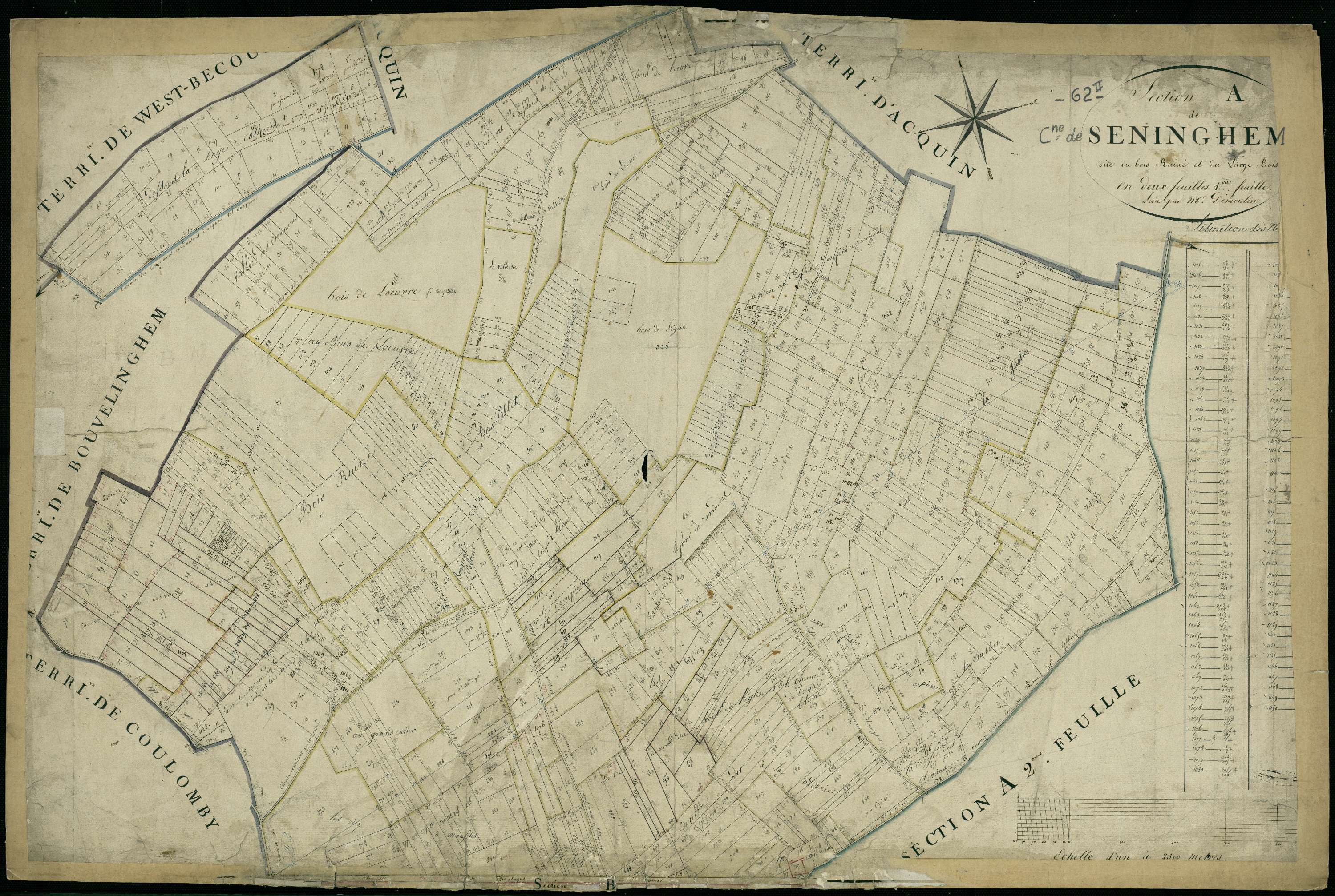Seninghem - Section A, 1re feuille