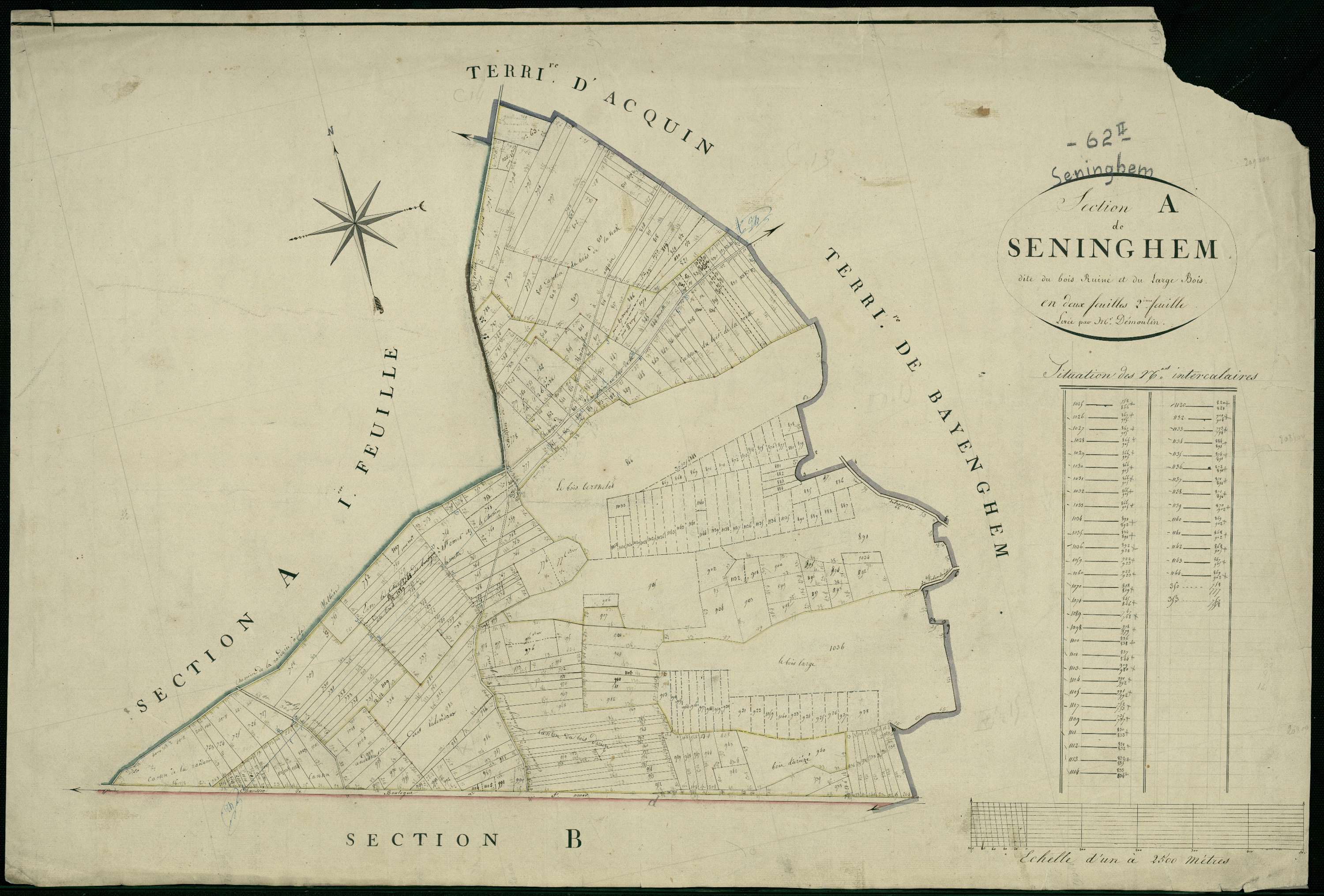 Seninghem - Section A, 2e feuille