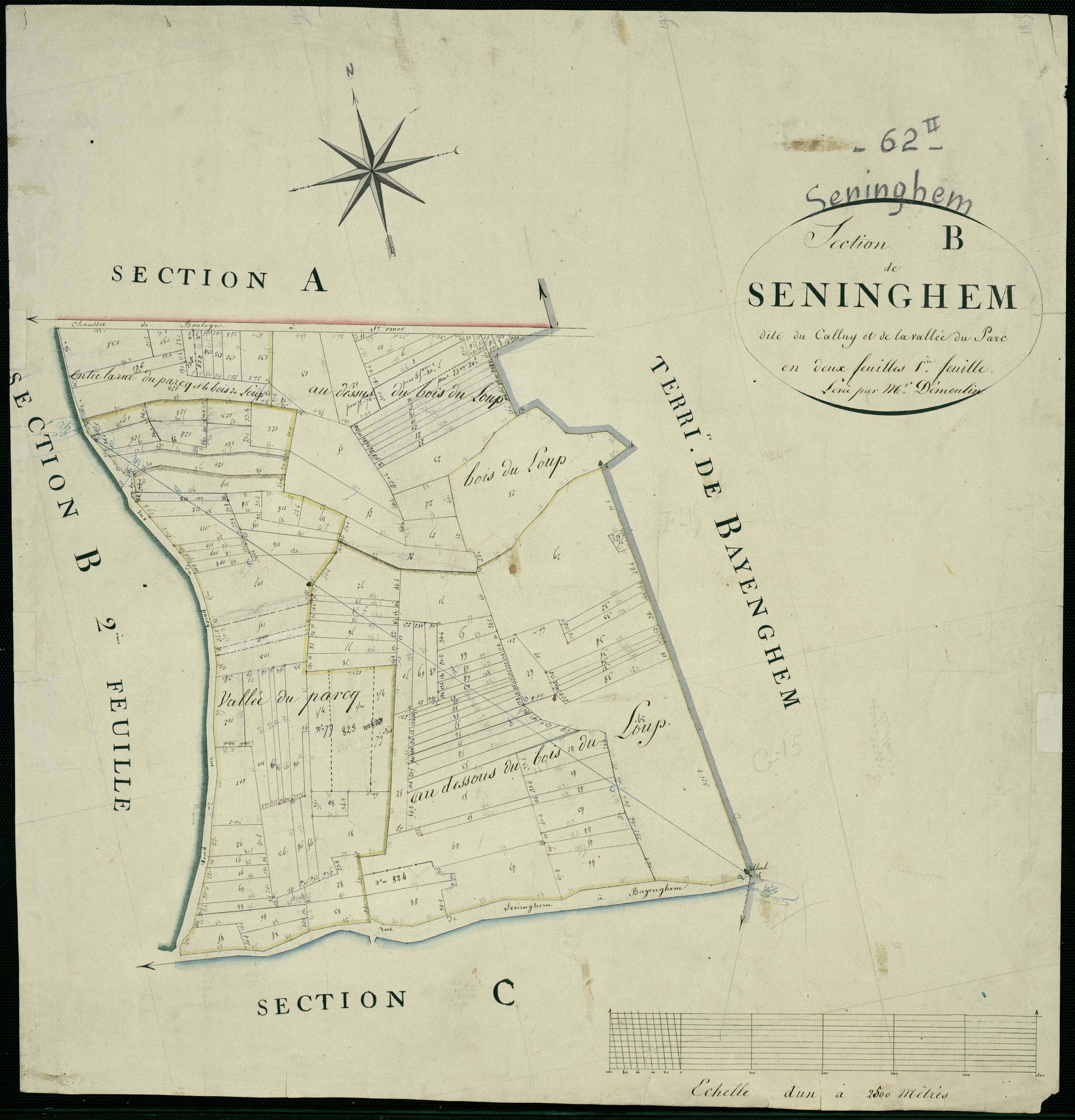 Seninghem - Section B, 1re feuille