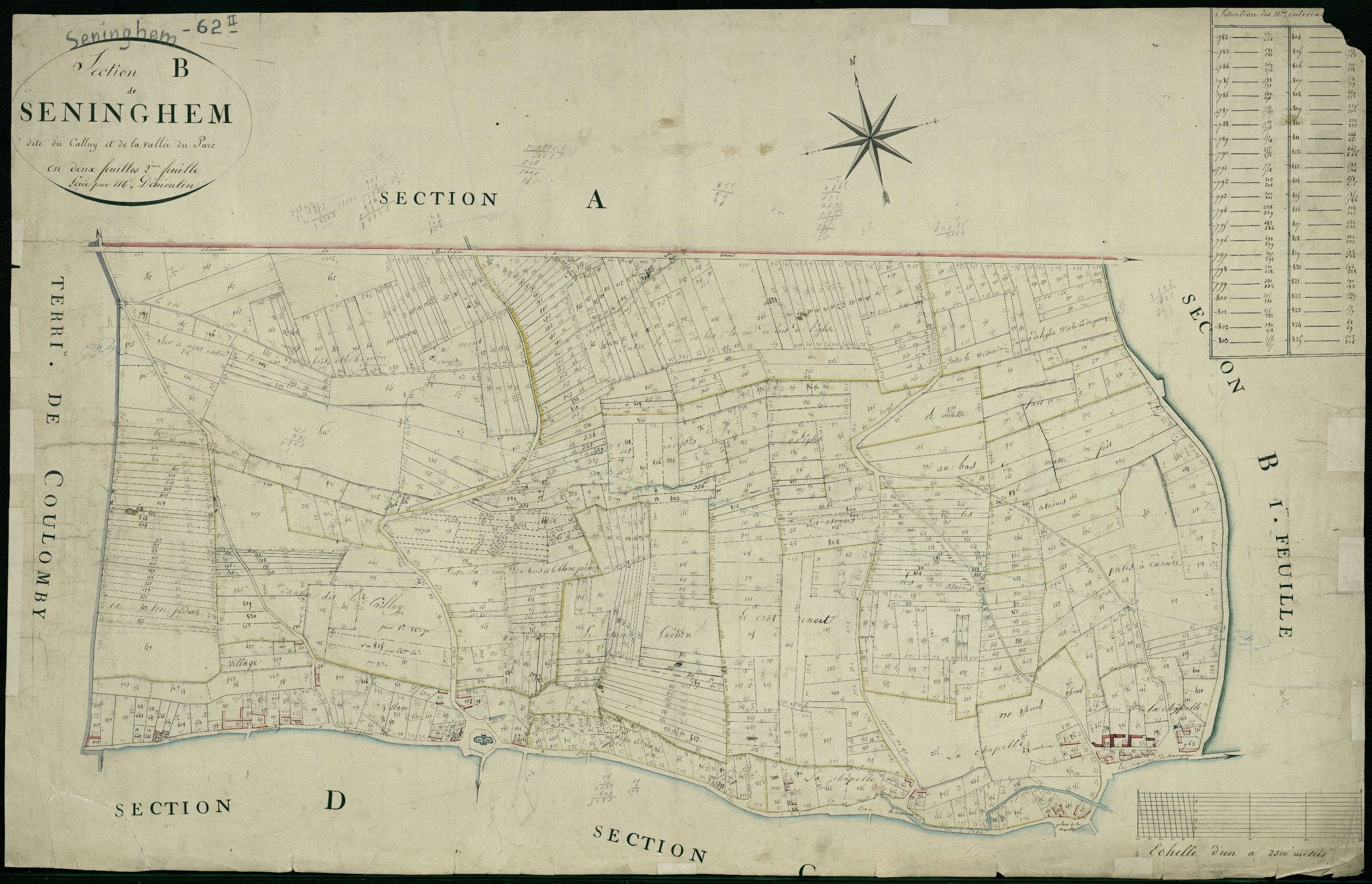 Seninghem - Section B, 2e feuille