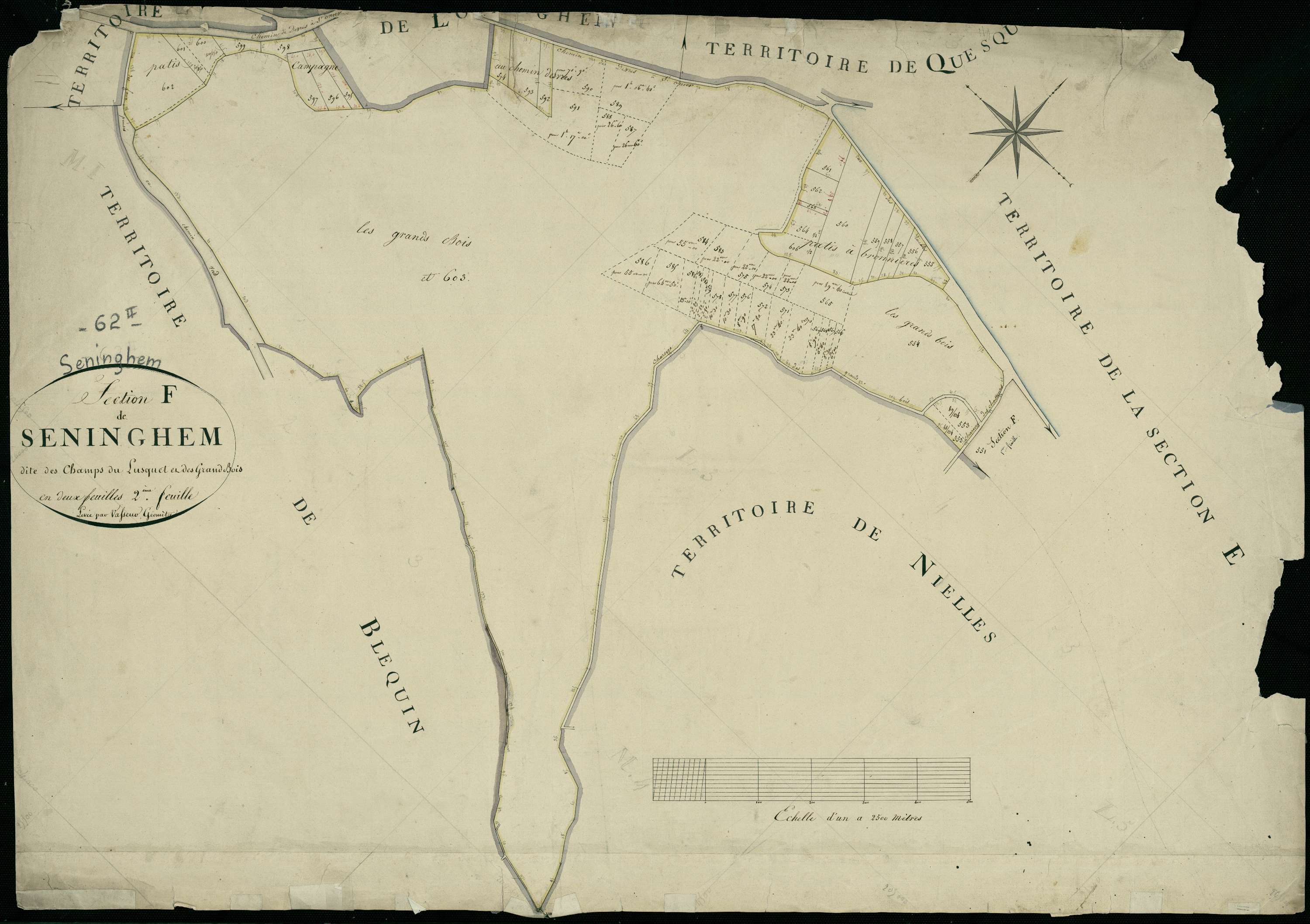Seninghem - Section F, 2e feuille