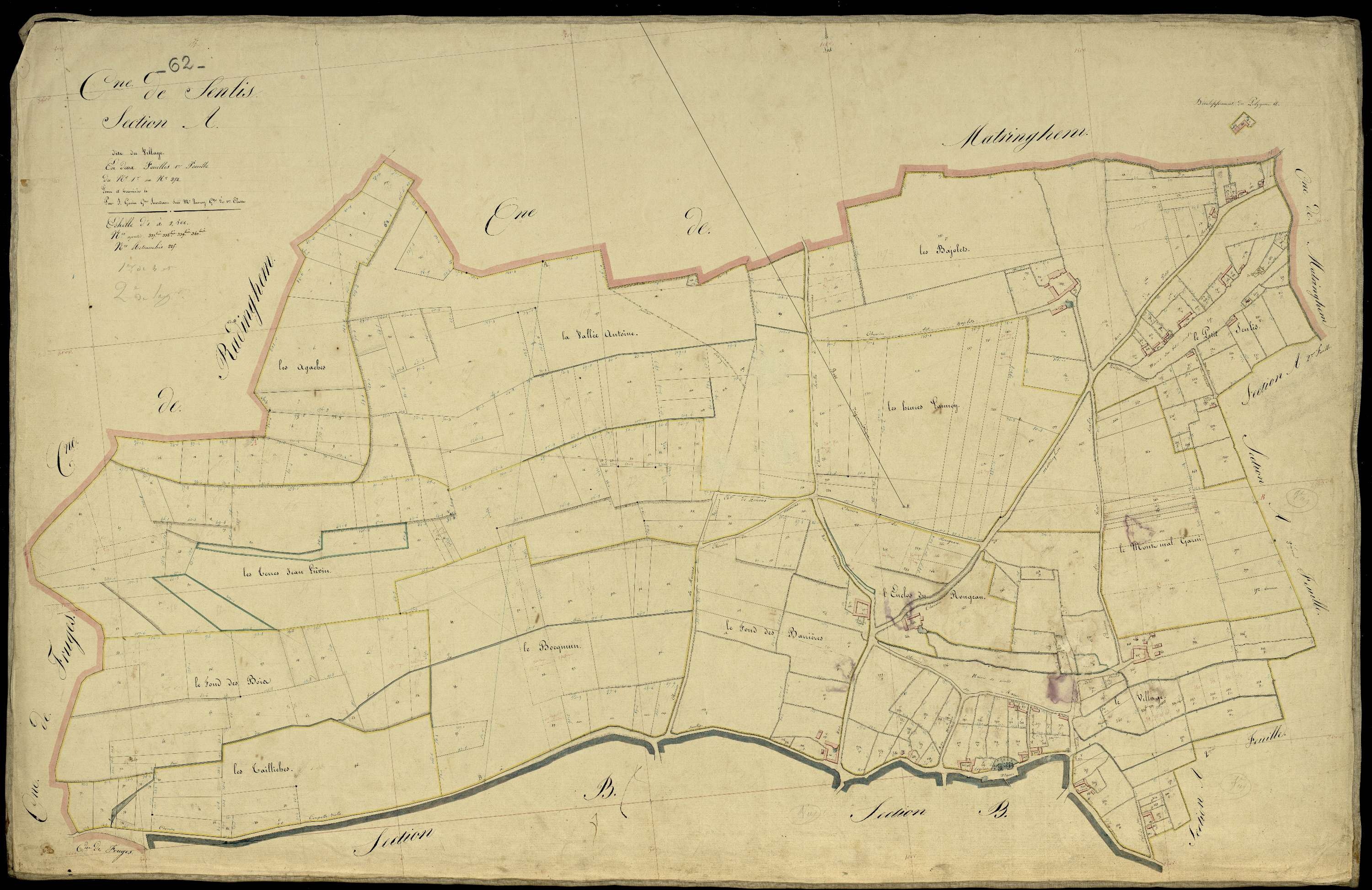 Senlis - Section A, 1re feuille