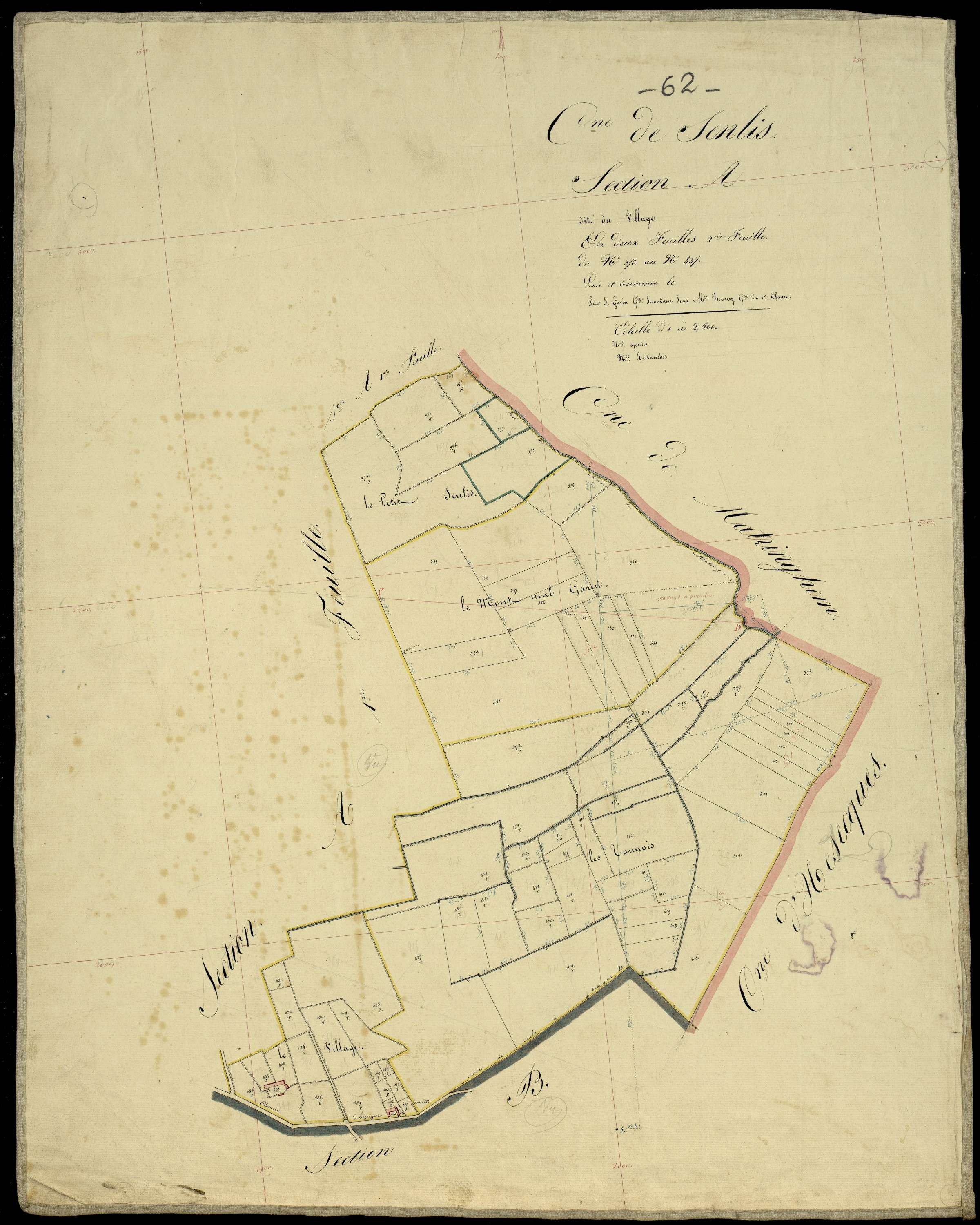 Senlis - Section A, 2e feuille