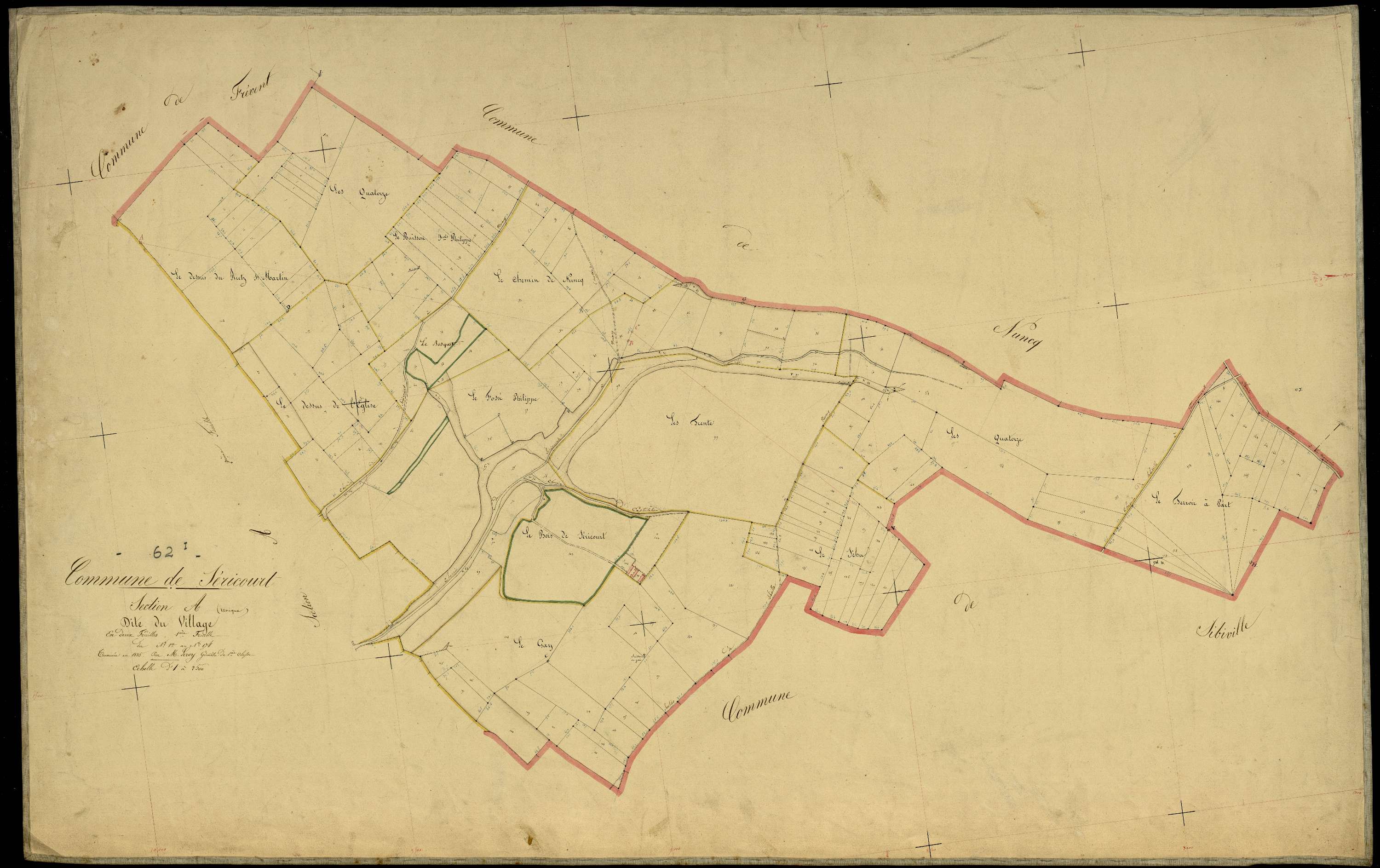 Séricourt - Section A, 1re feuille