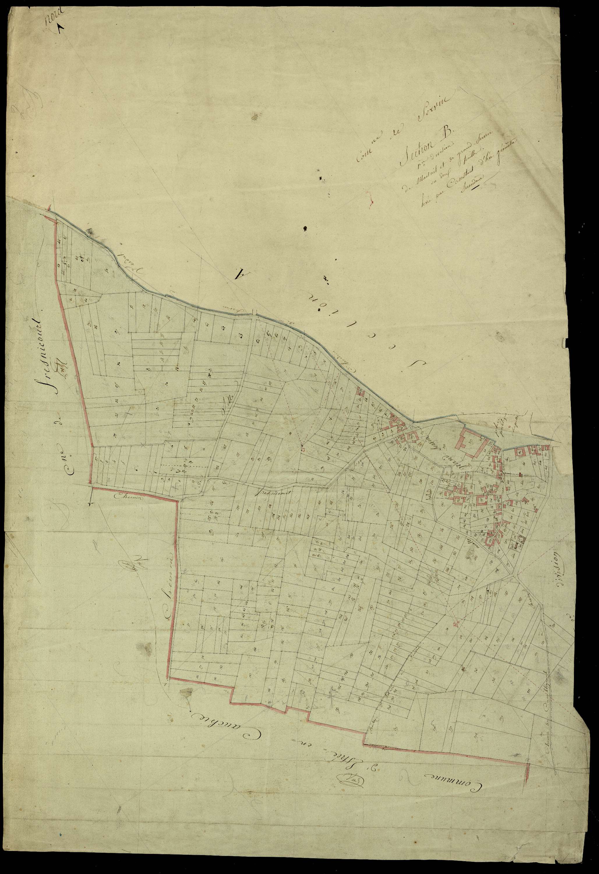 Servins - Section B, 1re feuille