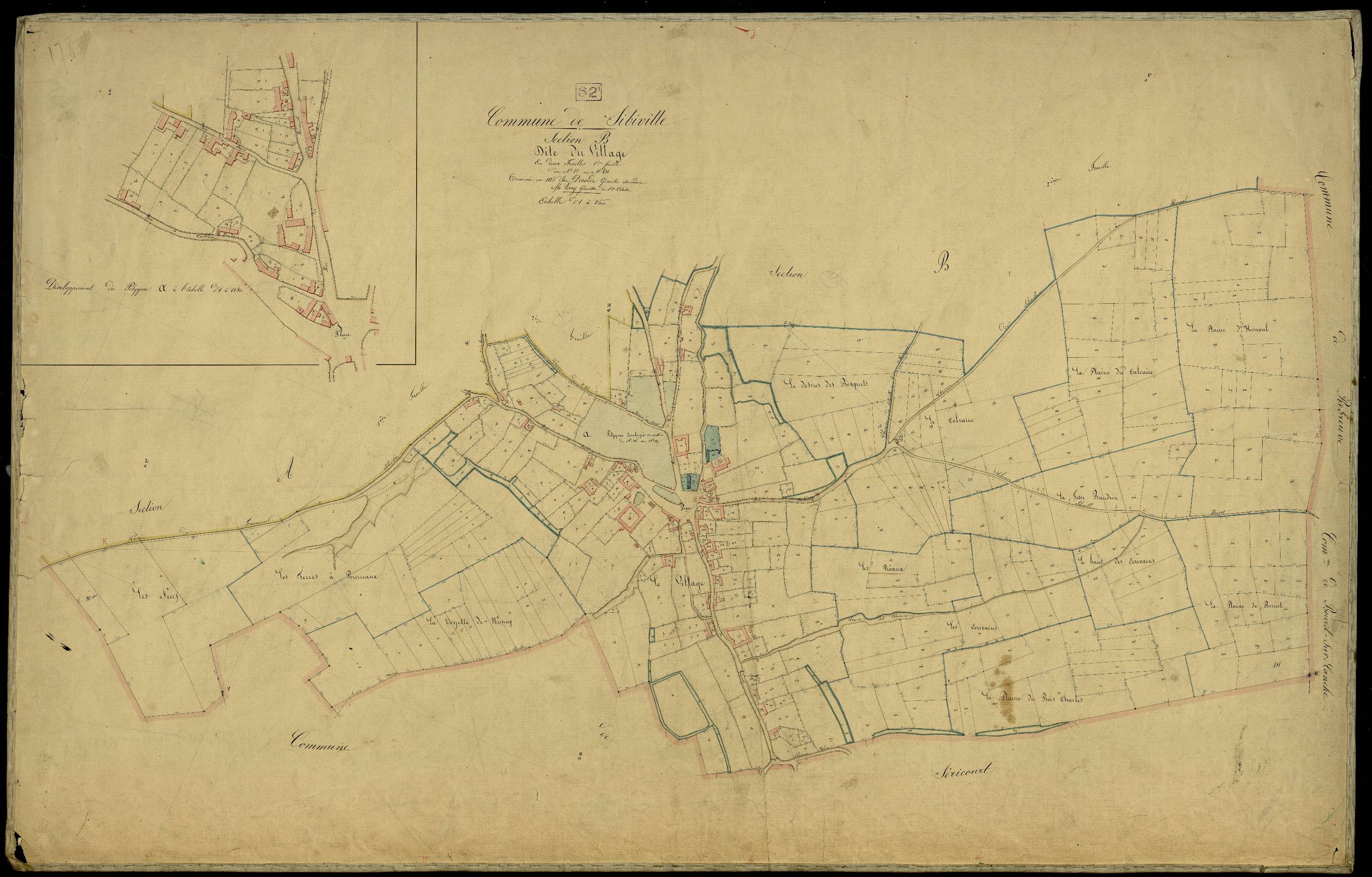 Sibiville - Section B, 1re feuille