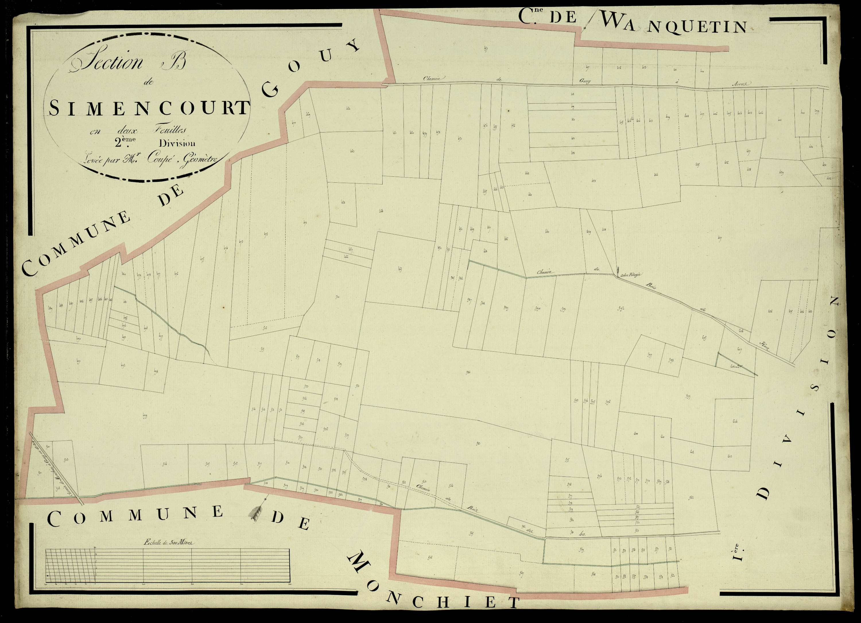 Simencourt - Section B, 2e feuille