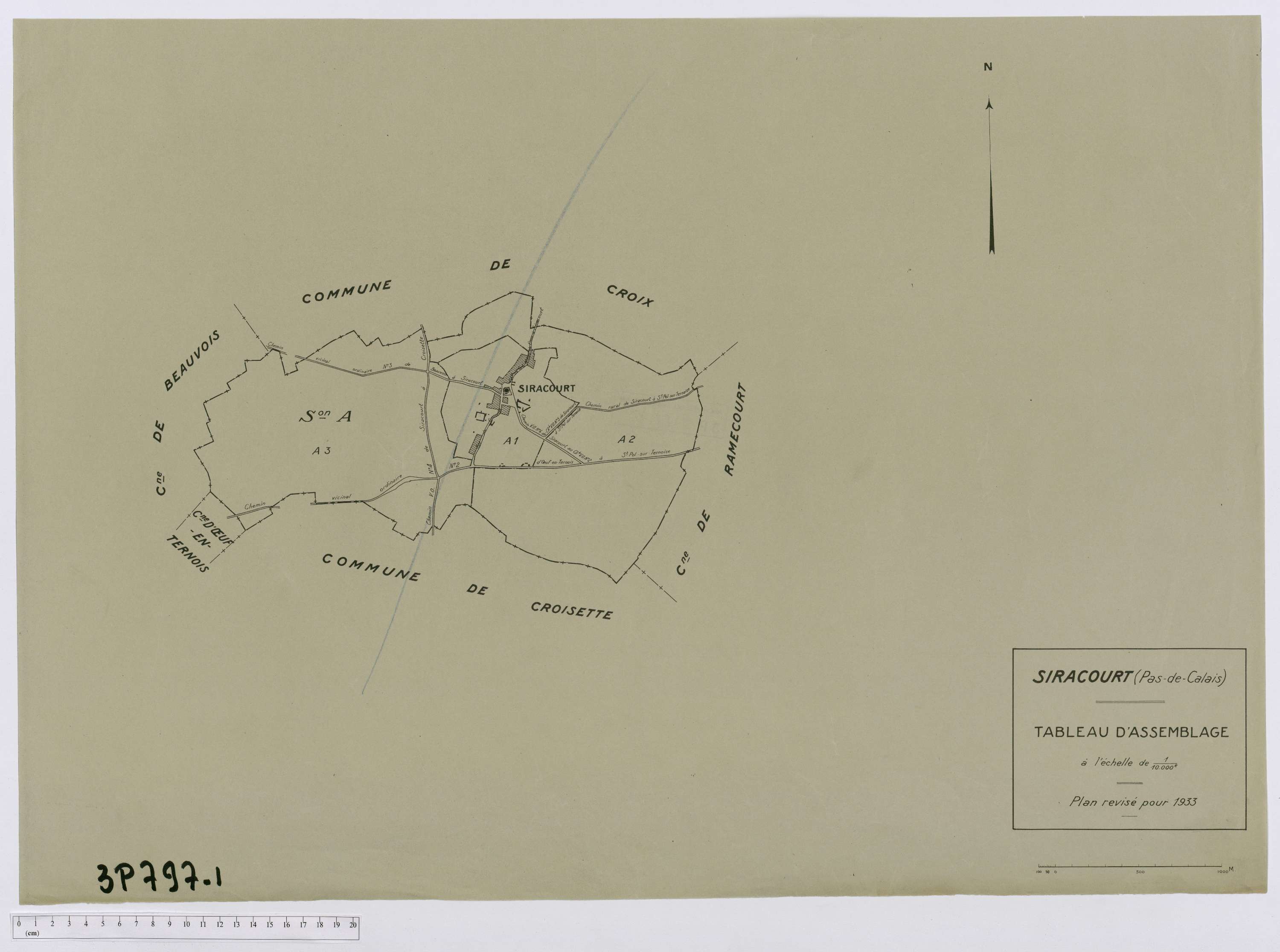 Siracourt - Tableau d'assemblage.