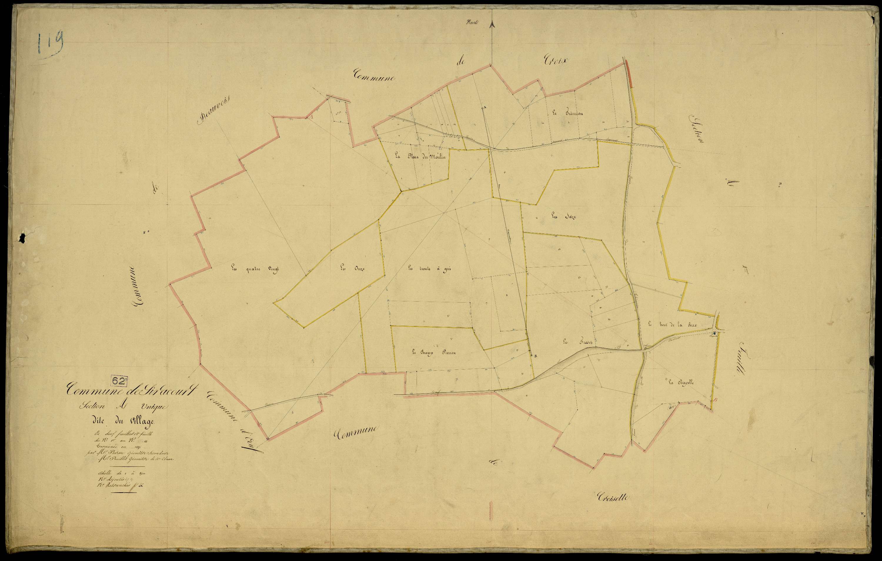 Siracourt - Section A, 1re feuille