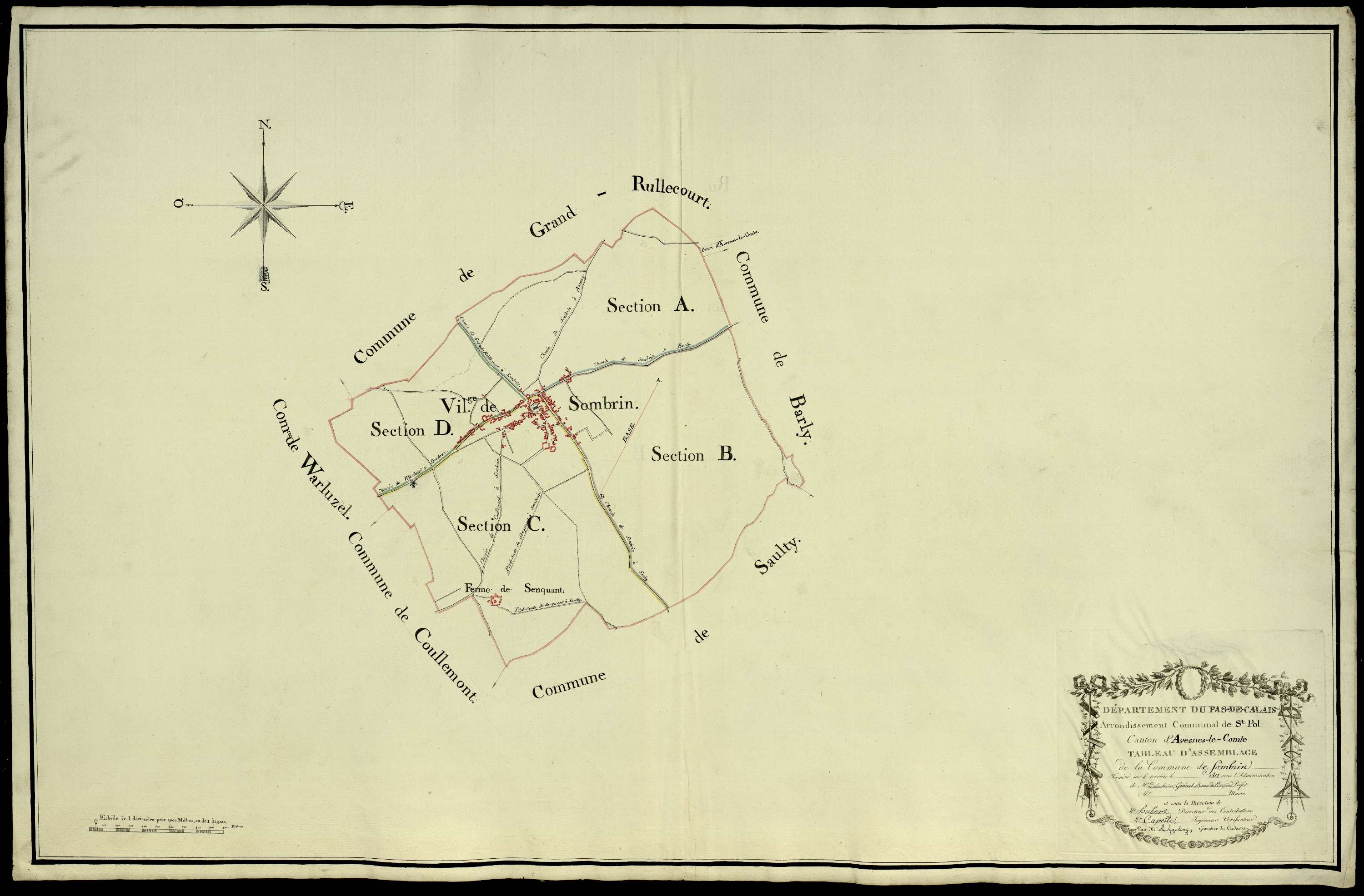 Sombrin - Tableau d'assemblage