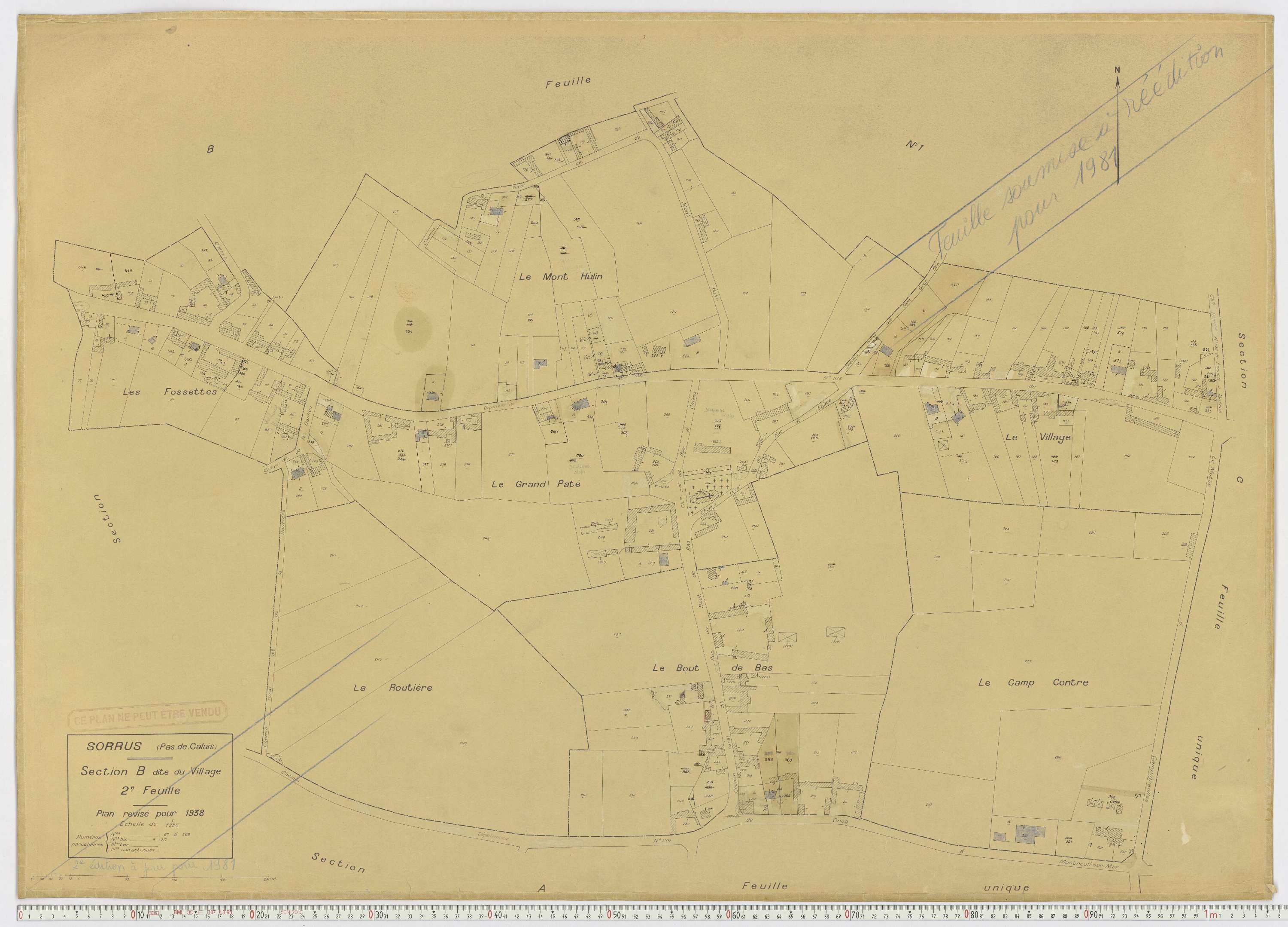 Sorrus - Section B, feuille 2.