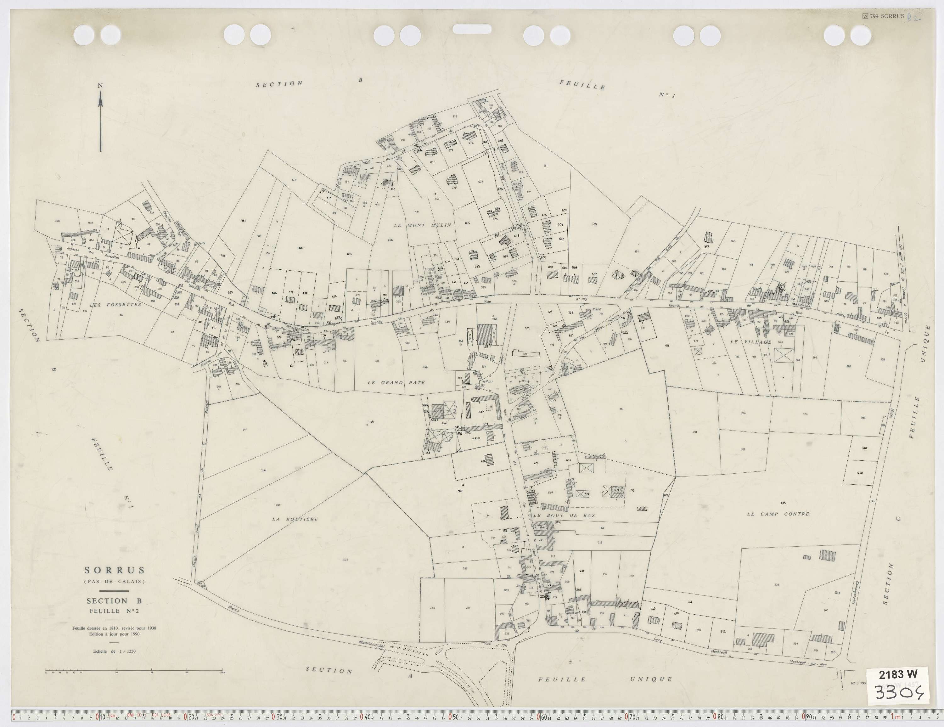 Sorrus - Section B, feuille 2.