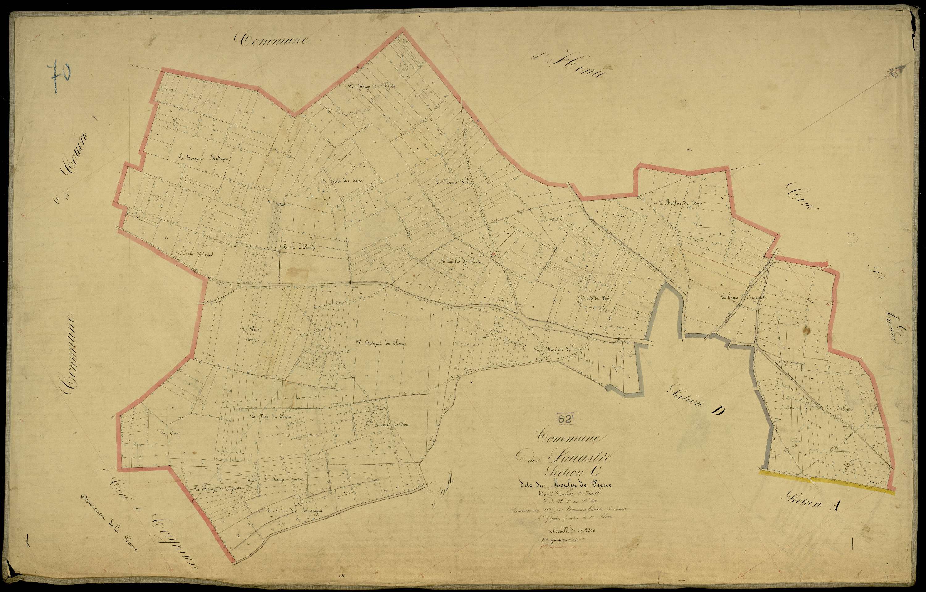 Souastre - Section C, 1re feuille