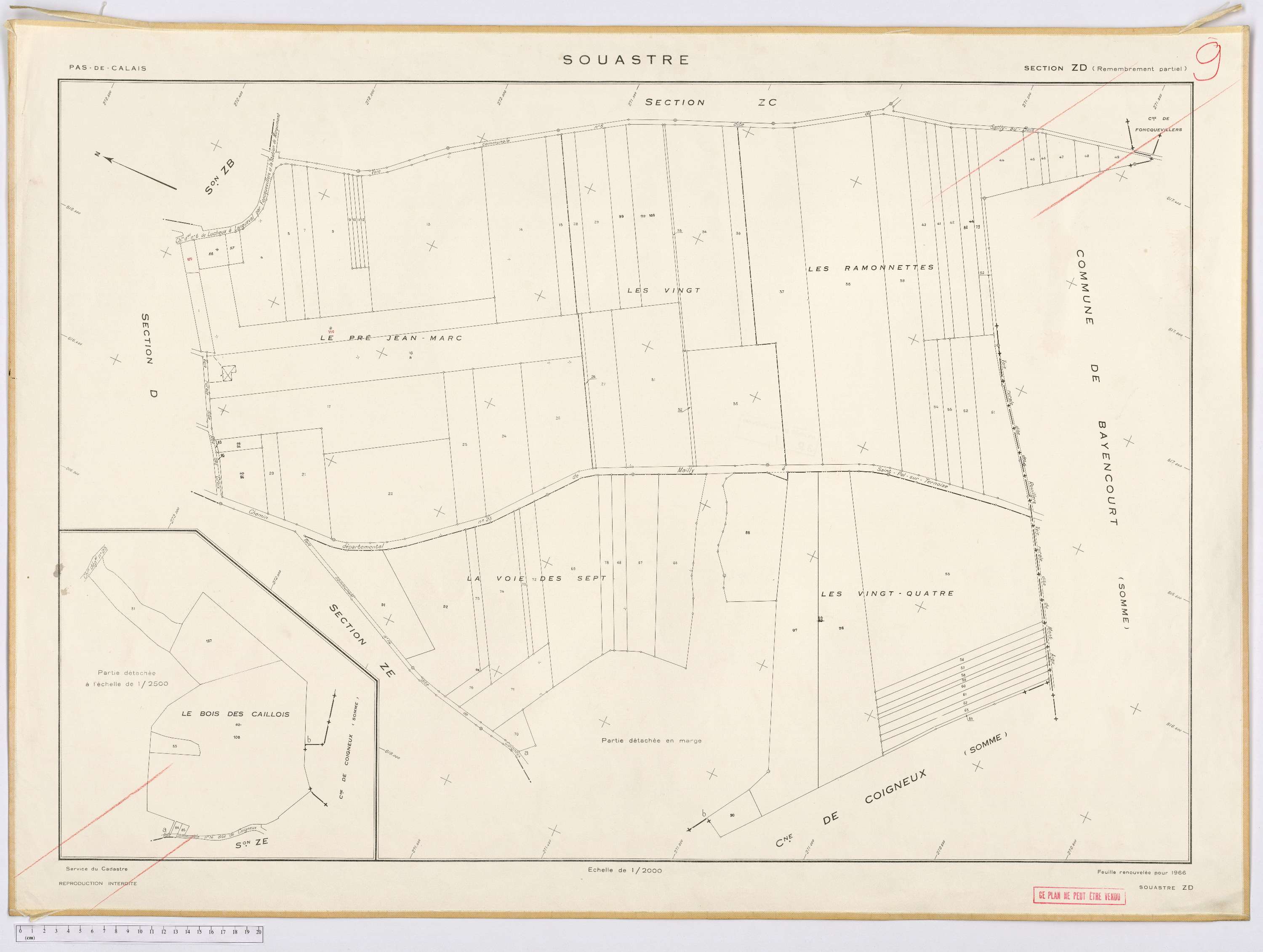 Souastre - Section ZD.