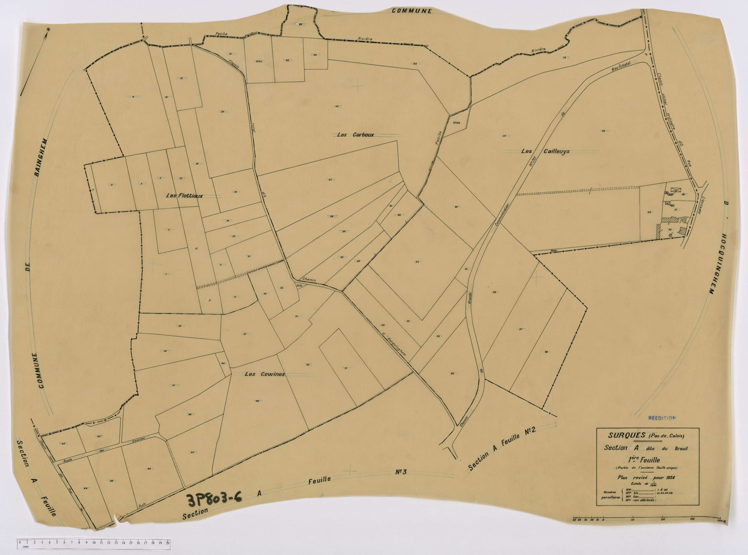 Surques - Section A, feuille 1.