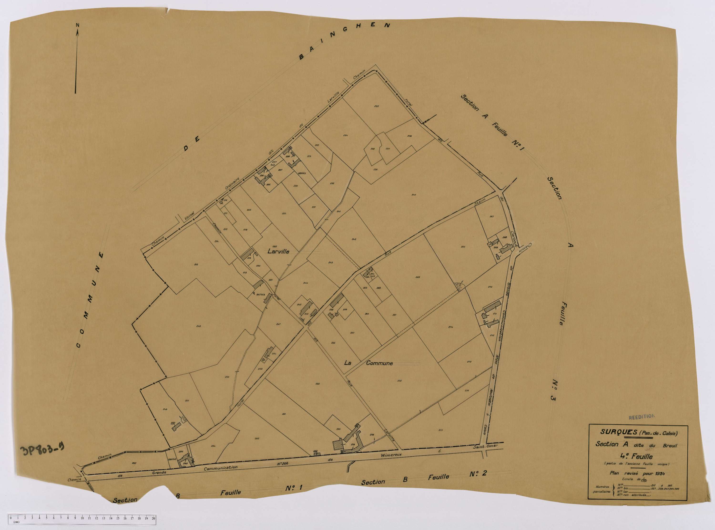 Surques - Section A, feuille 4.