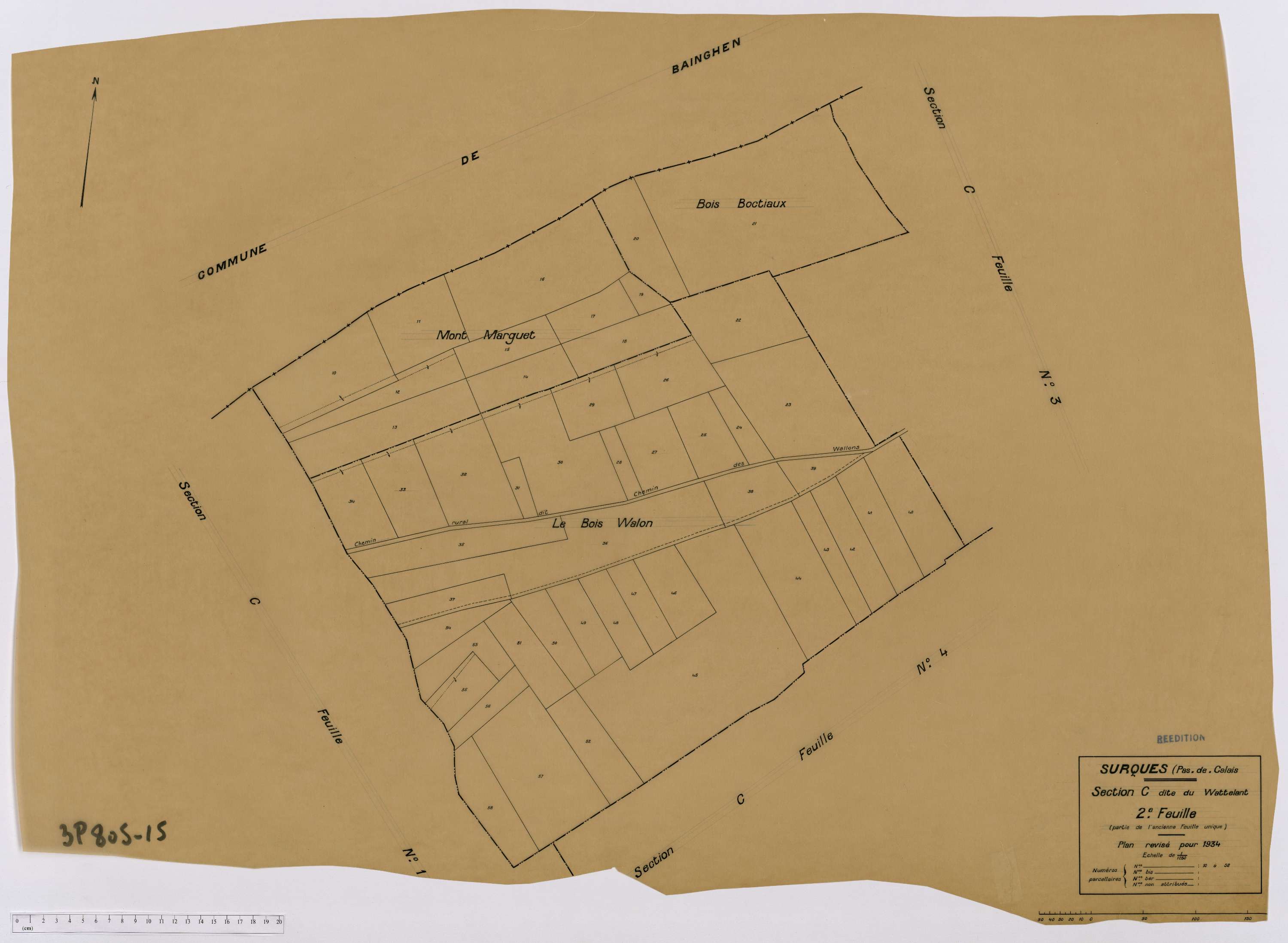 Surques - Section C, feuille 2.