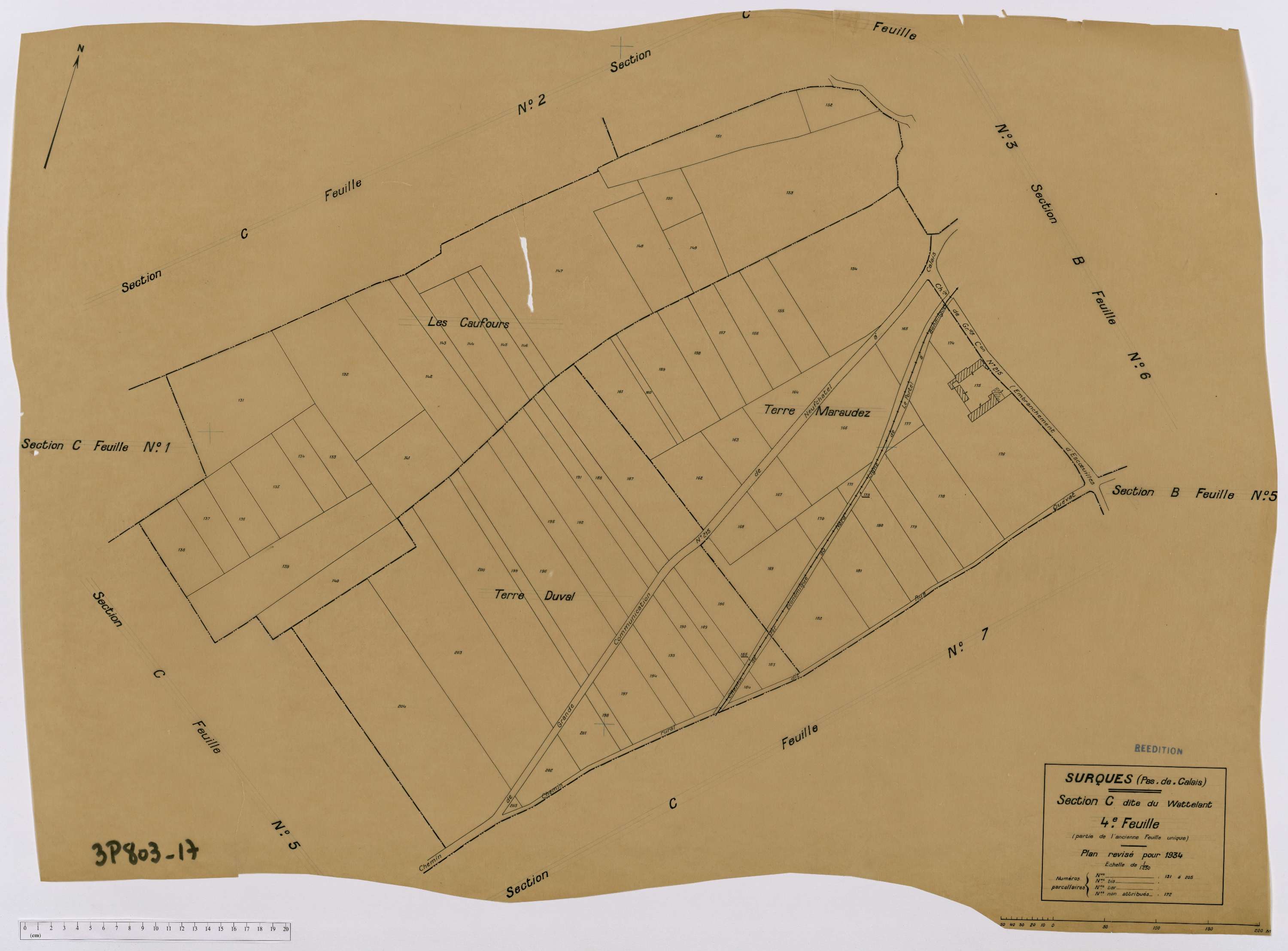Surques - Section C, feuille 4.