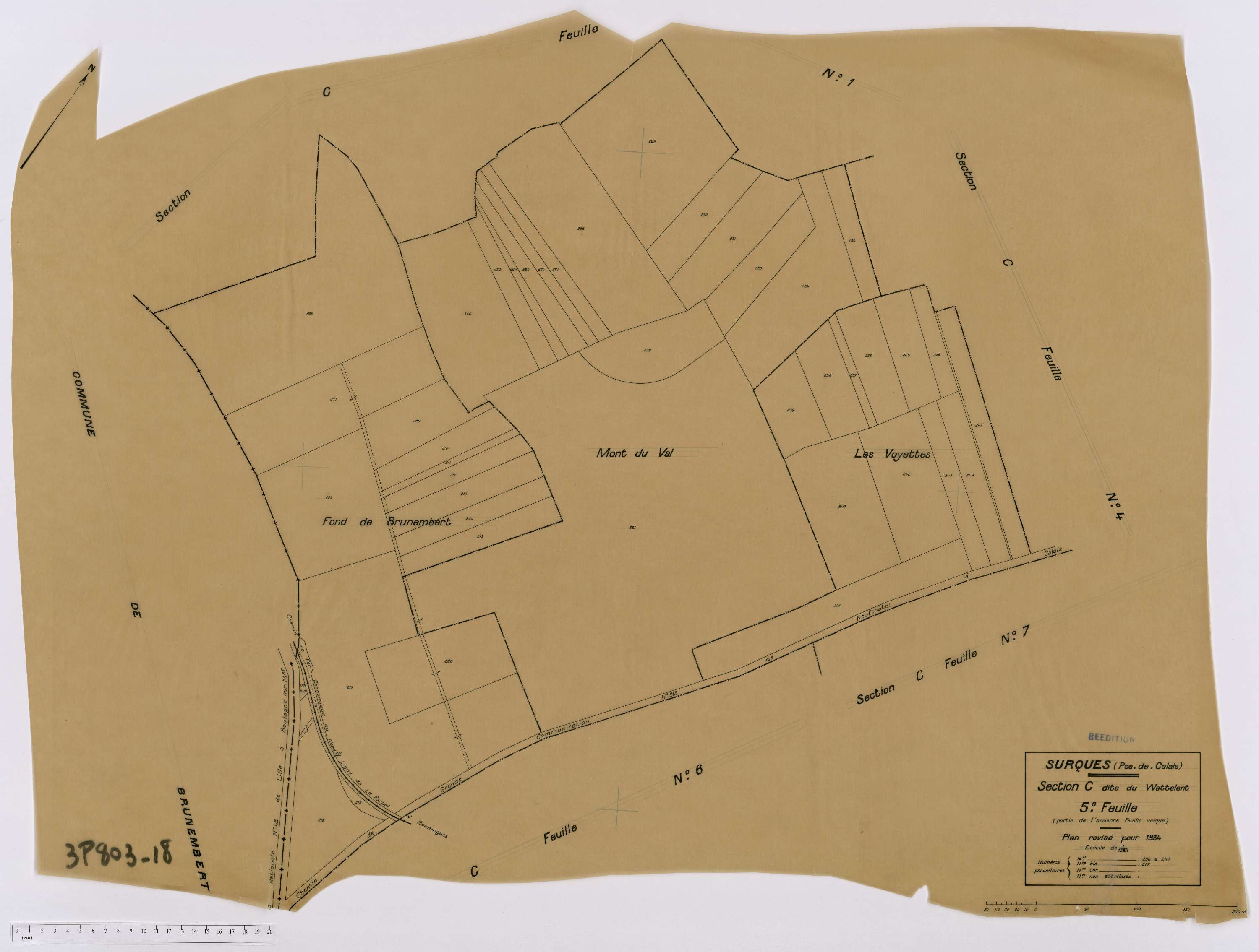 Surques - Section C, feuille 5.