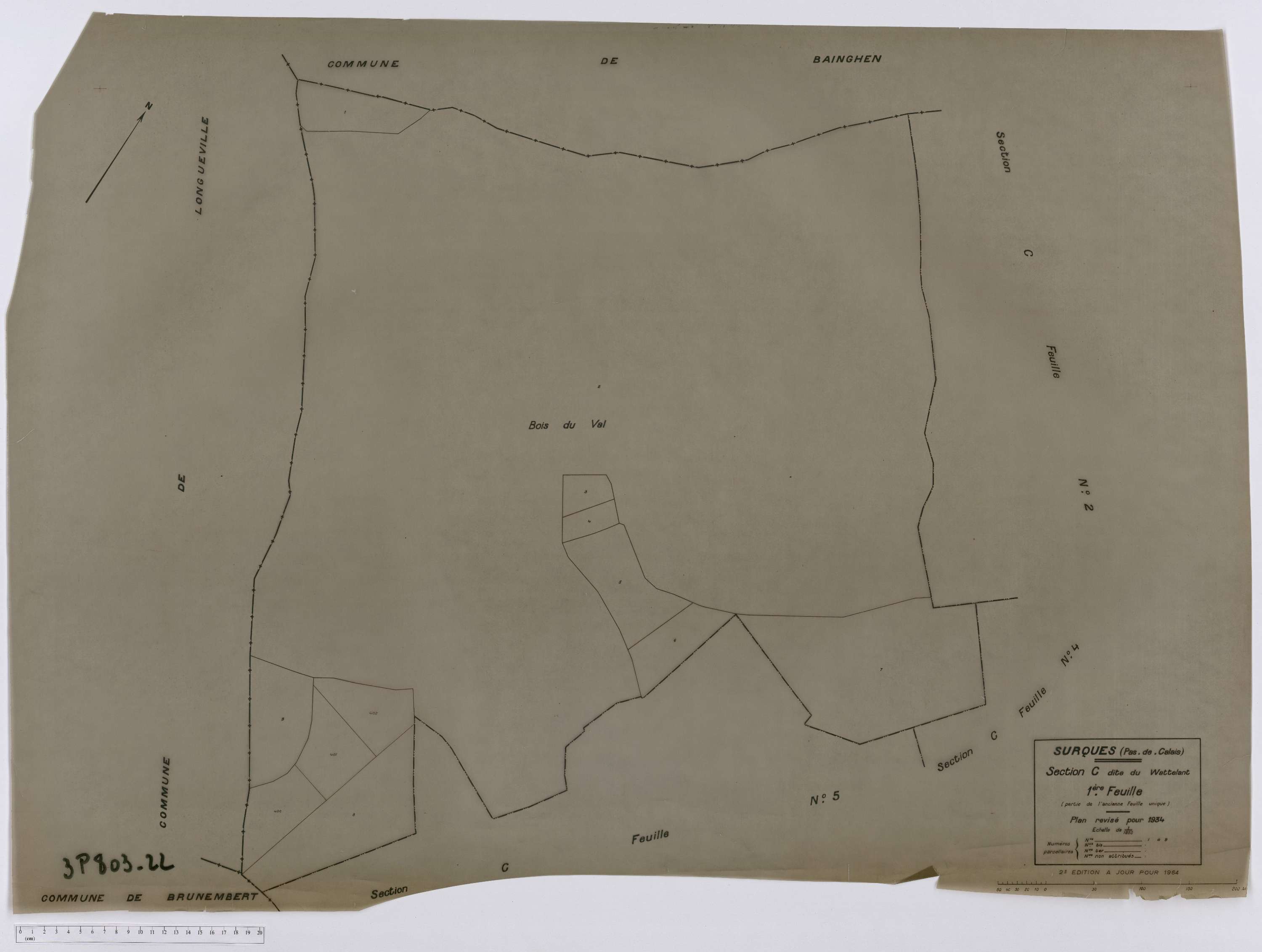 Surques - Section C, feuille 1.