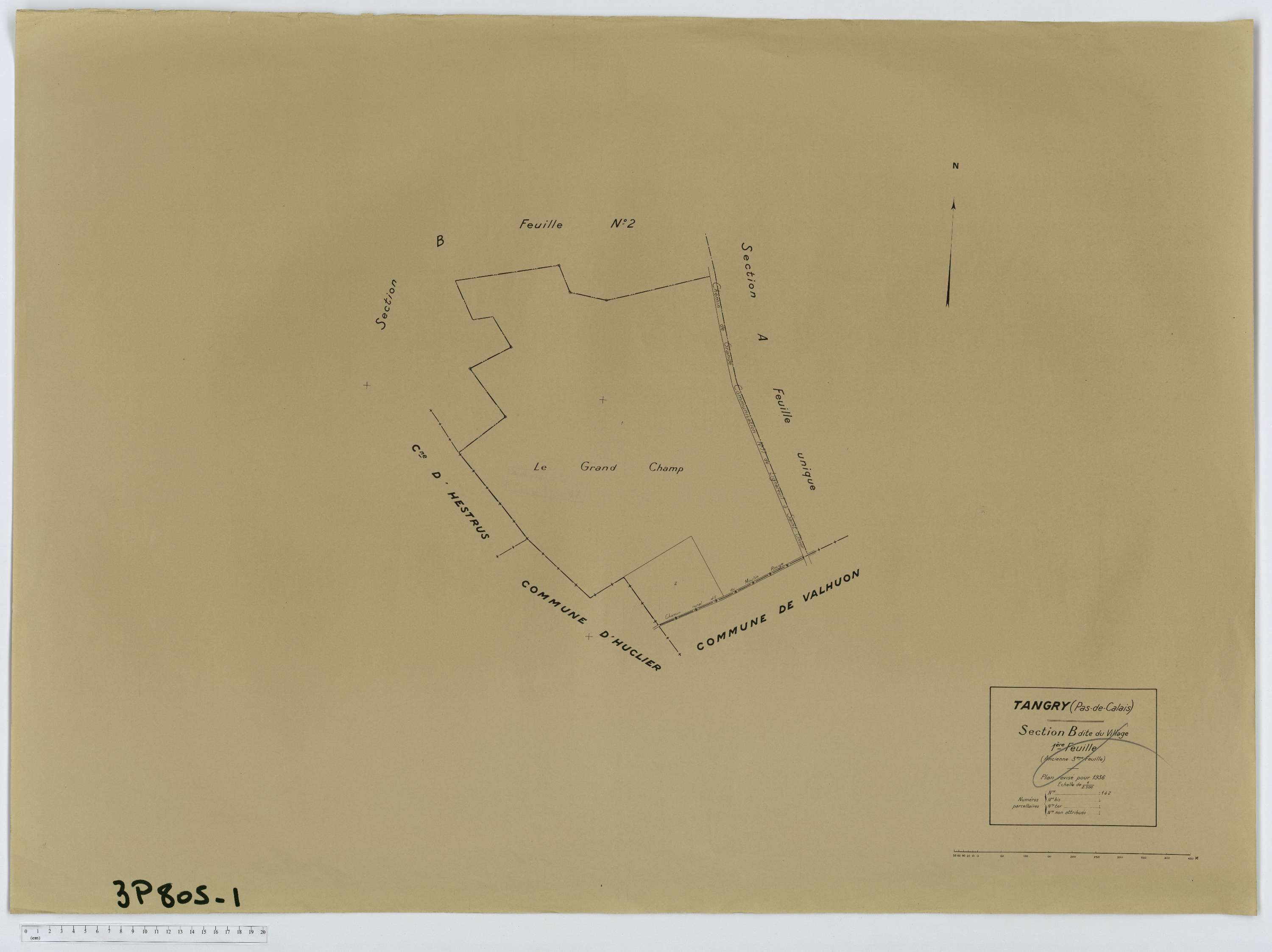 Tangry - Section B, feuille 1.