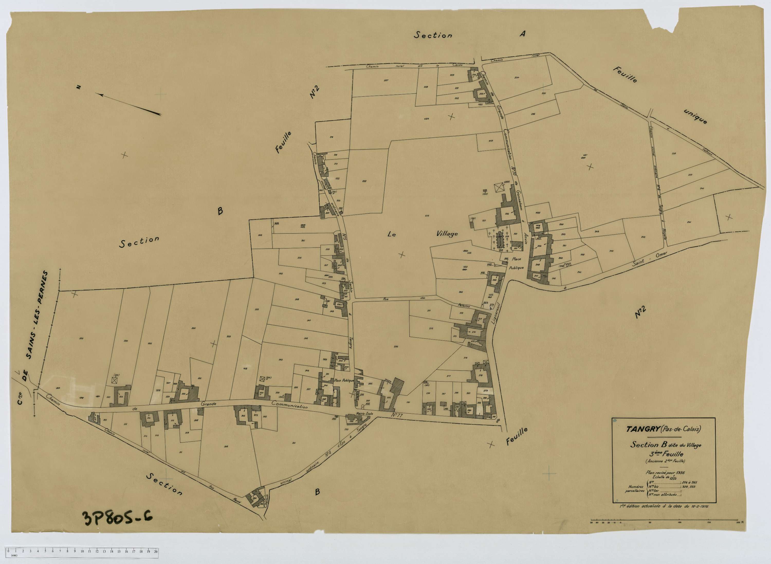 Tangry - Section B, feuille 3.