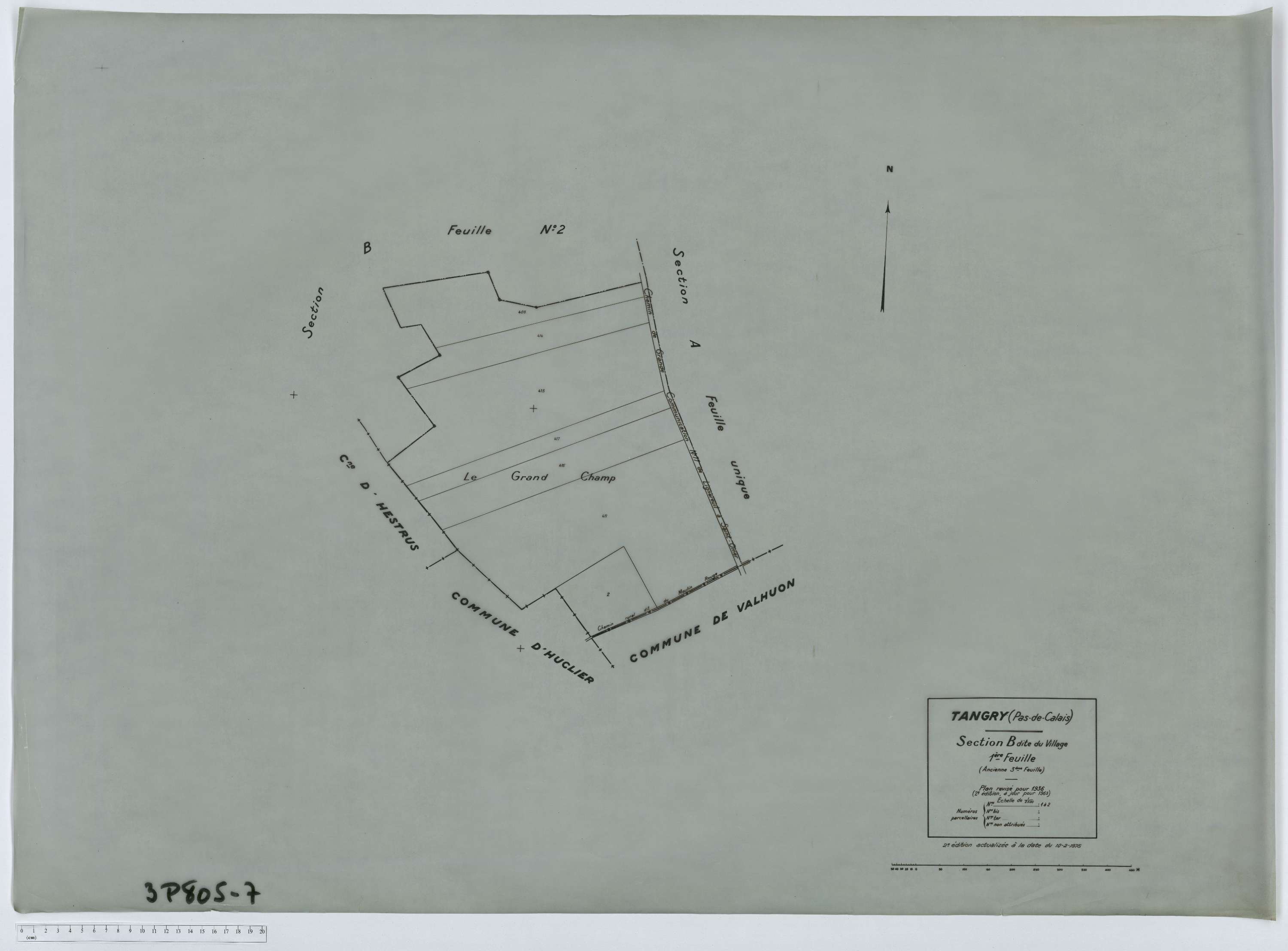 Tangry - Section B, feuille 1.